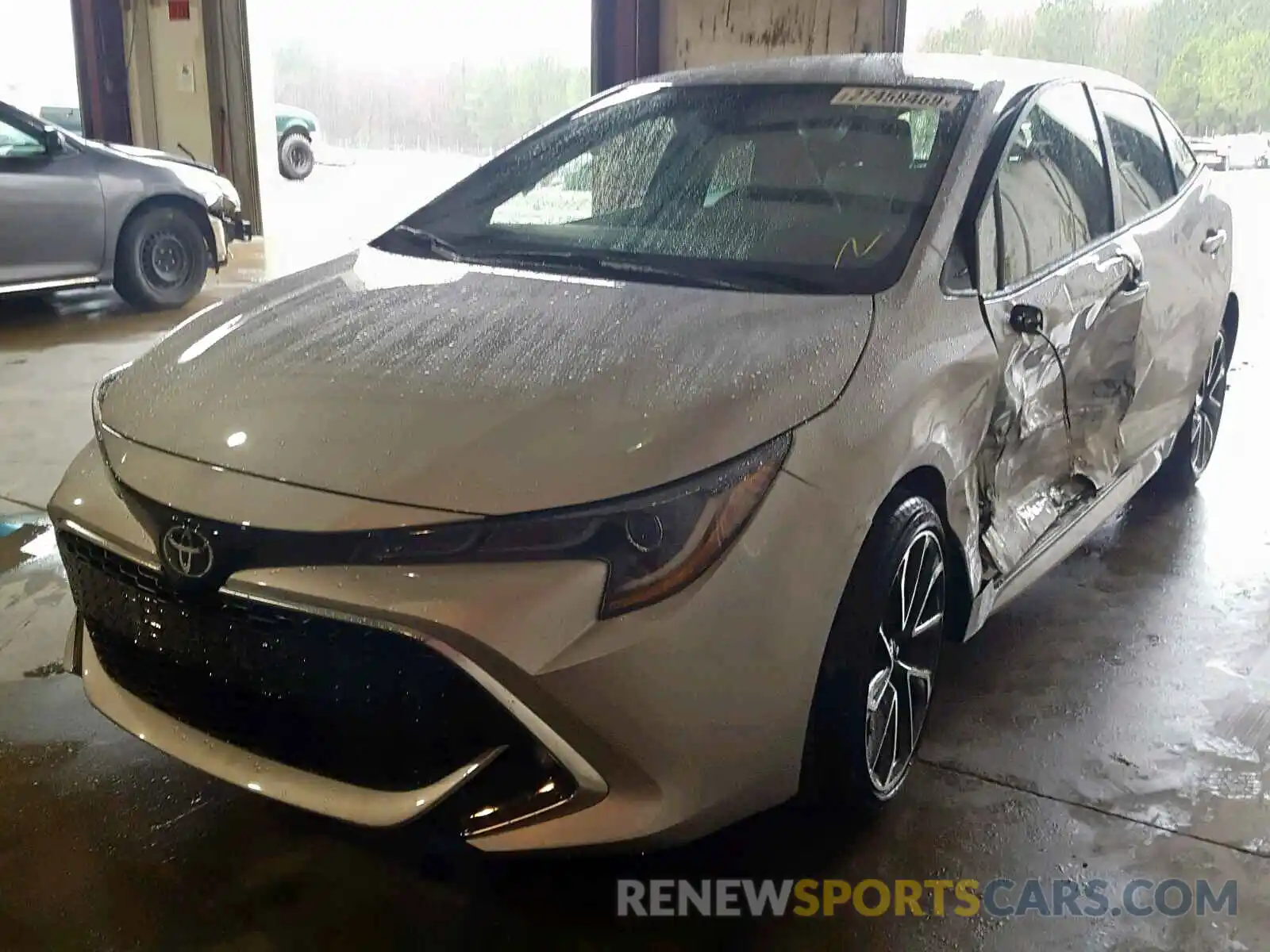 2 Photograph of a damaged car JTNK4RBE1K3004016 TOYOTA COROLLA 2019