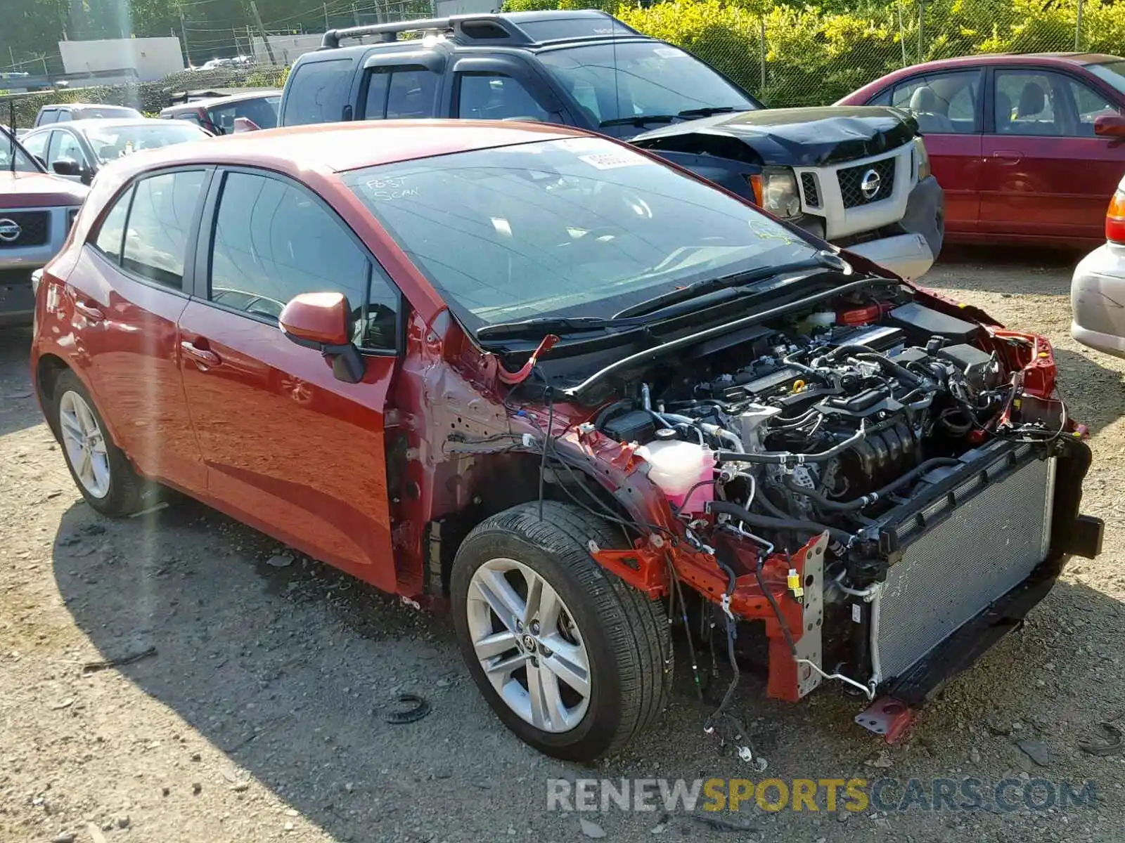 1 Photograph of a damaged car JTNK4RBE1K3005229 TOYOTA COROLLA 2019