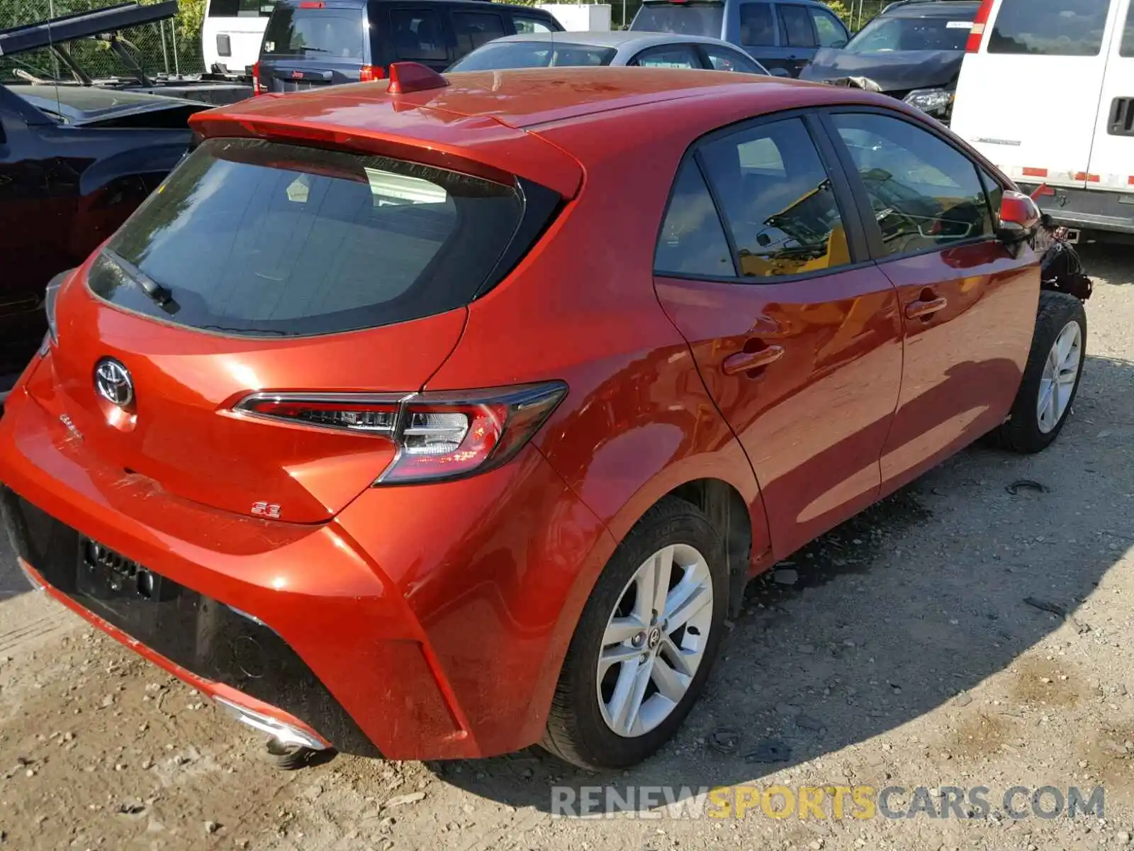 4 Photograph of a damaged car JTNK4RBE1K3005229 TOYOTA COROLLA 2019