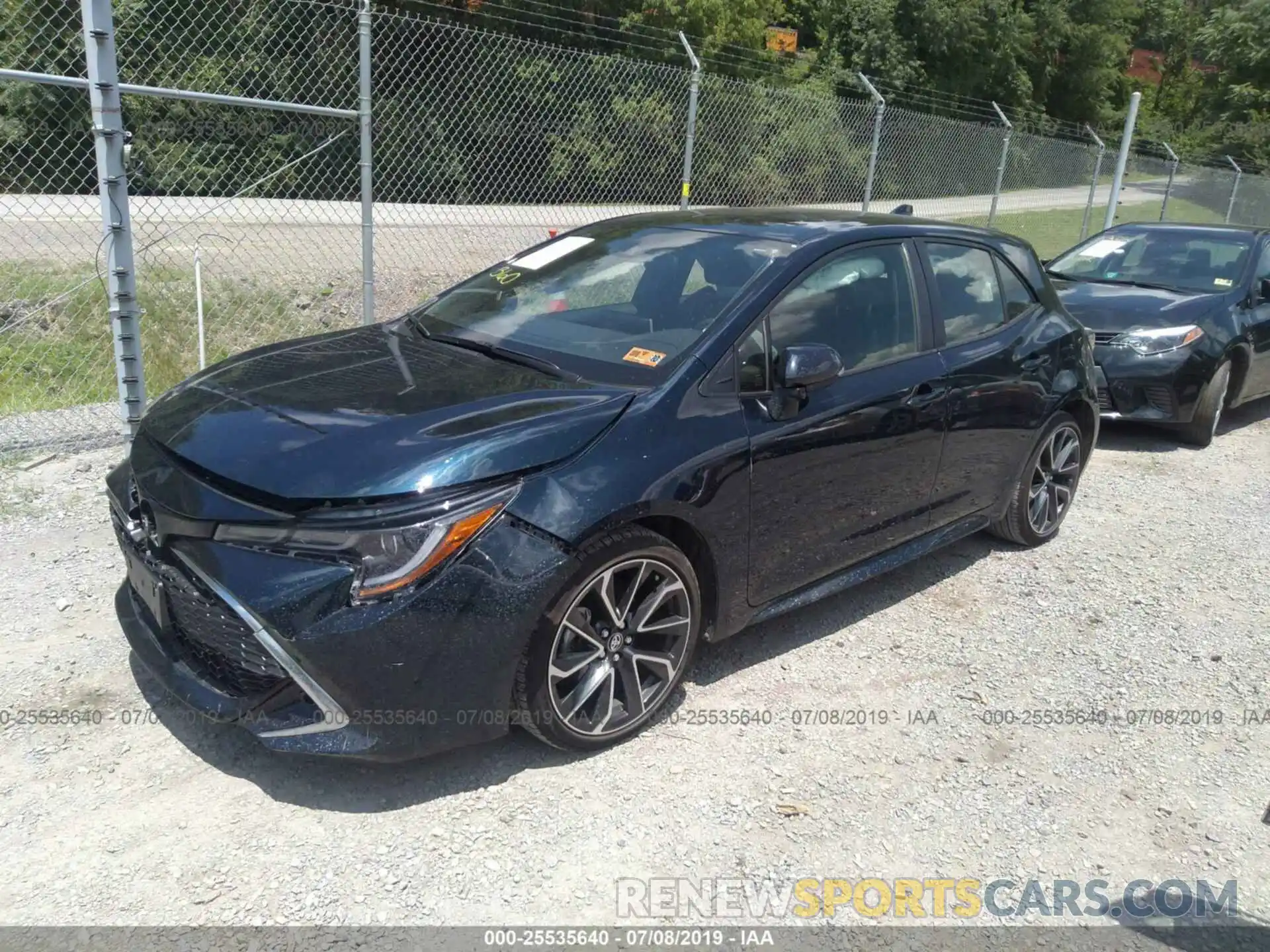 2 Photograph of a damaged car JTNK4RBE1K3005506 TOYOTA COROLLA 2019