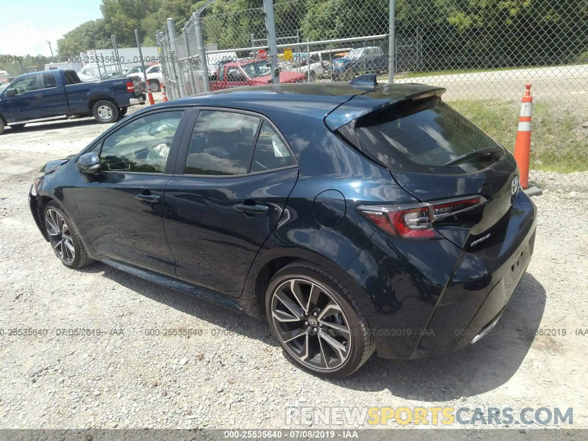 3 Photograph of a damaged car JTNK4RBE1K3005506 TOYOTA COROLLA 2019