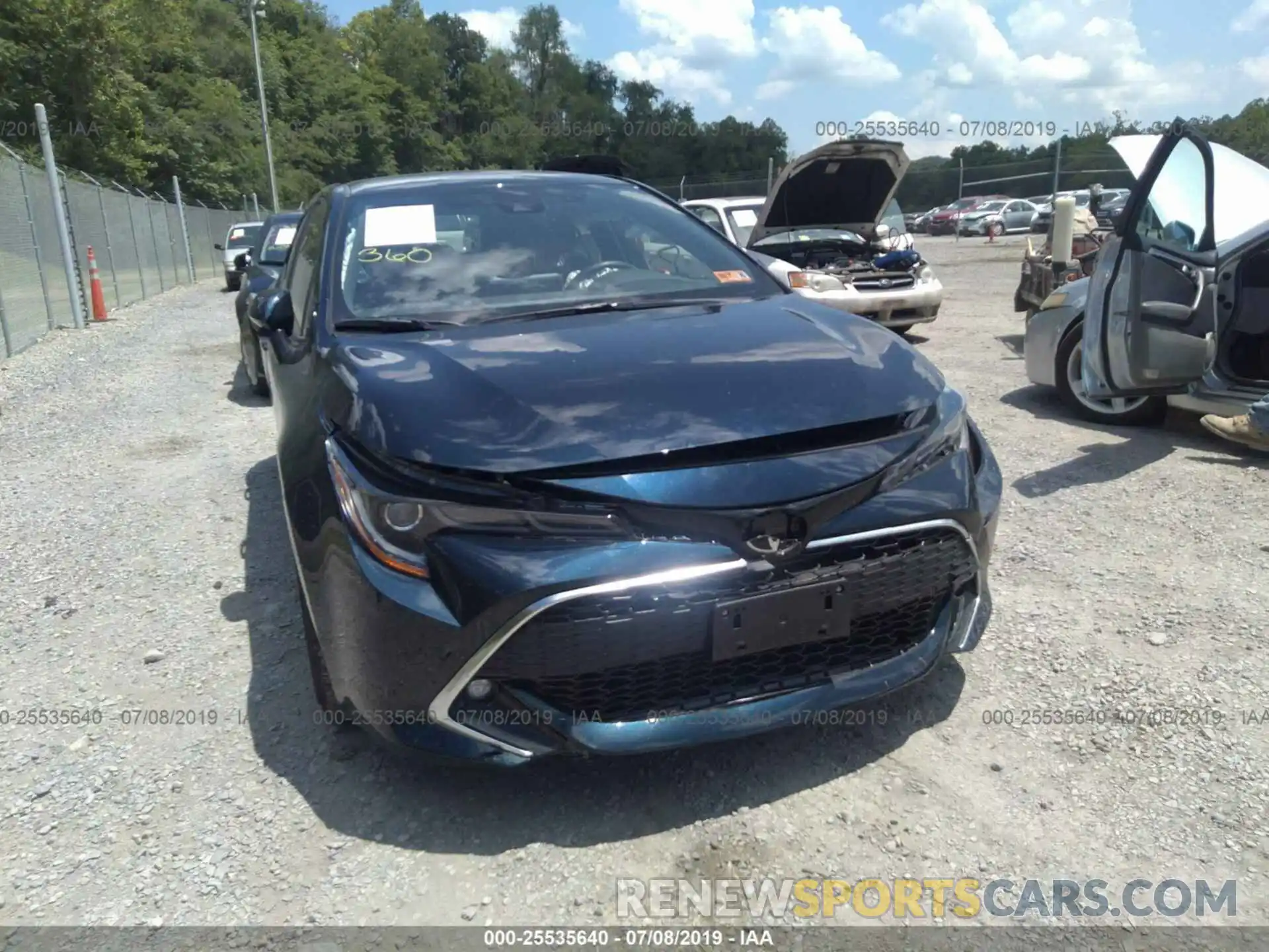 6 Photograph of a damaged car JTNK4RBE1K3005506 TOYOTA COROLLA 2019