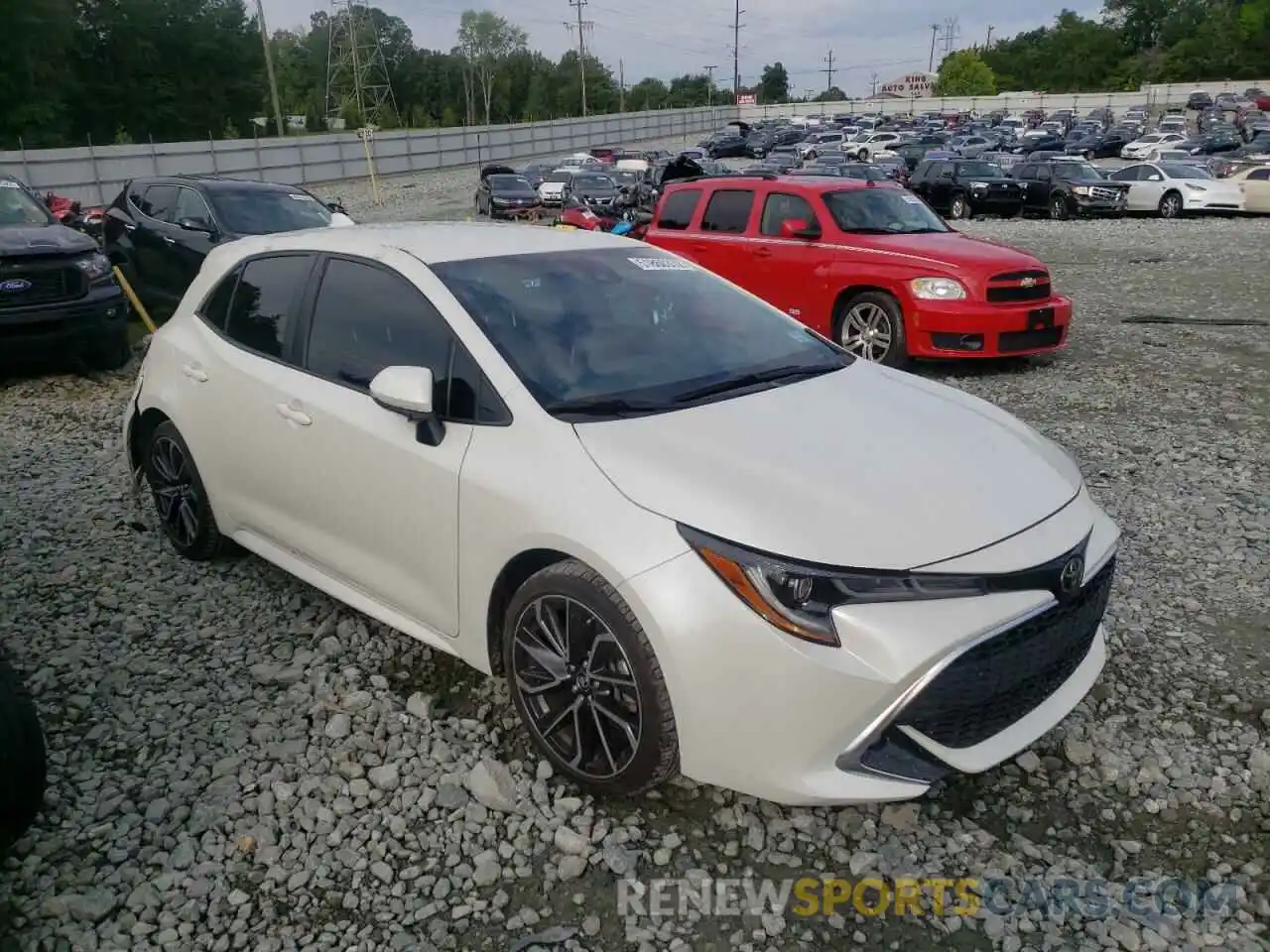 1 Photograph of a damaged car JTNK4RBE1K3005828 TOYOTA COROLLA 2019