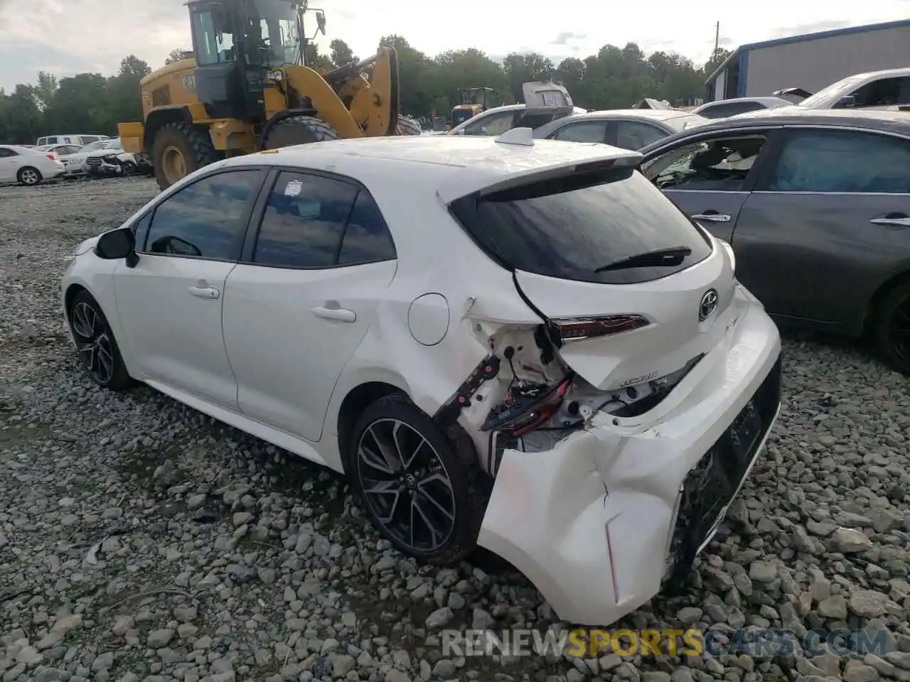 3 Photograph of a damaged car JTNK4RBE1K3005828 TOYOTA COROLLA 2019