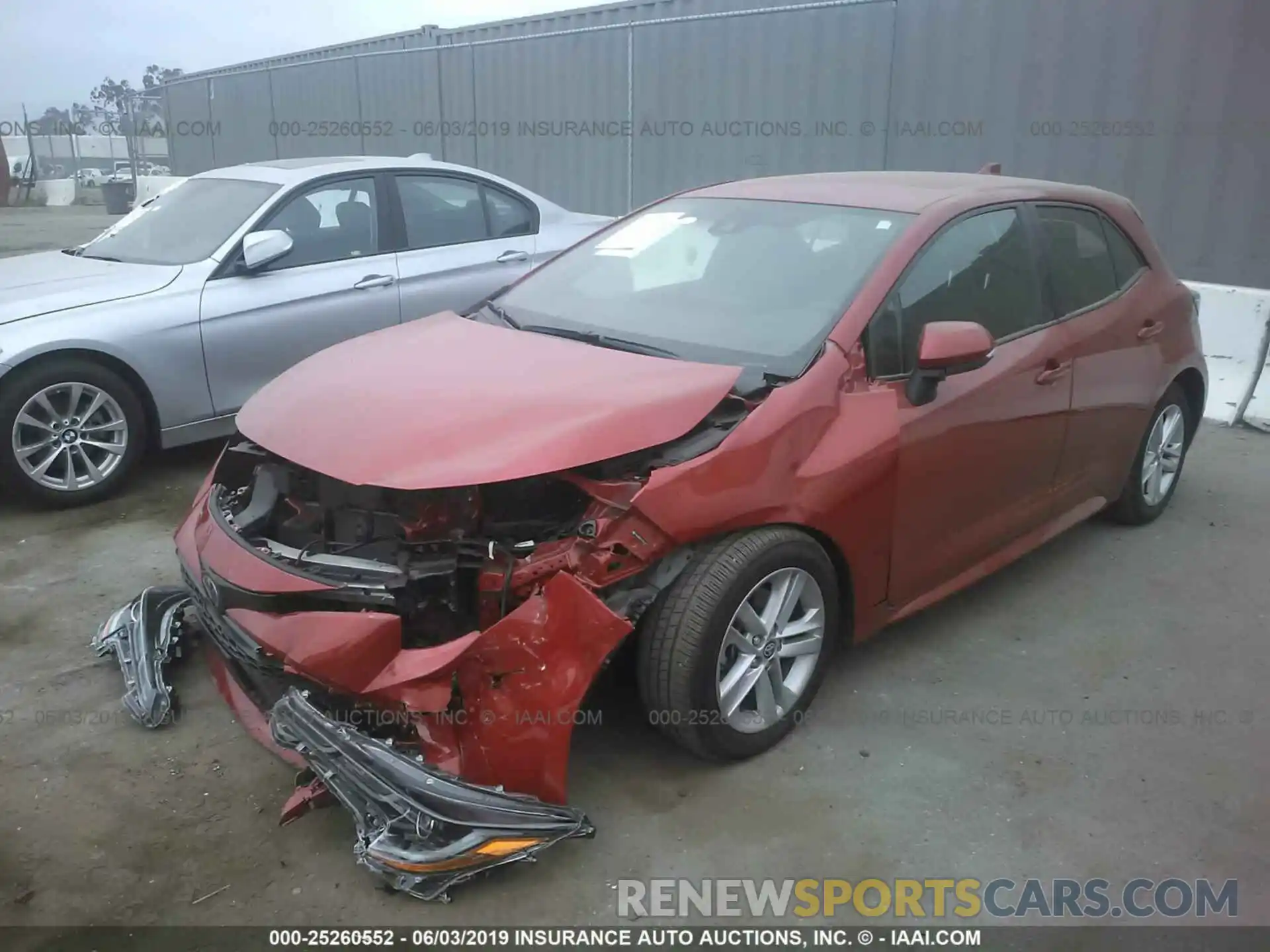 2 Photograph of a damaged car JTNK4RBE1K3005943 TOYOTA COROLLA 2019