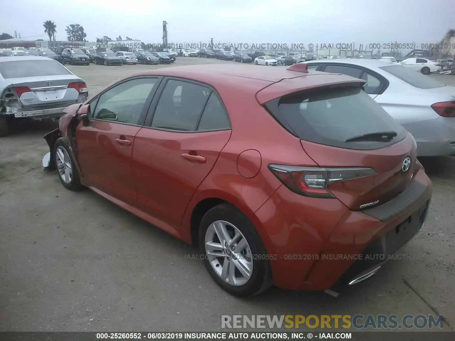 3 Photograph of a damaged car JTNK4RBE1K3005943 TOYOTA COROLLA 2019