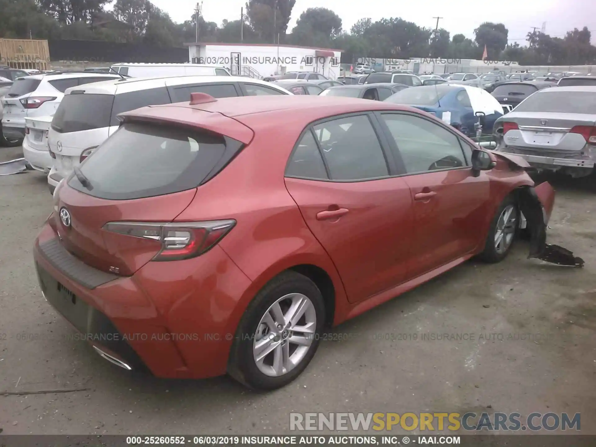 4 Photograph of a damaged car JTNK4RBE1K3005943 TOYOTA COROLLA 2019