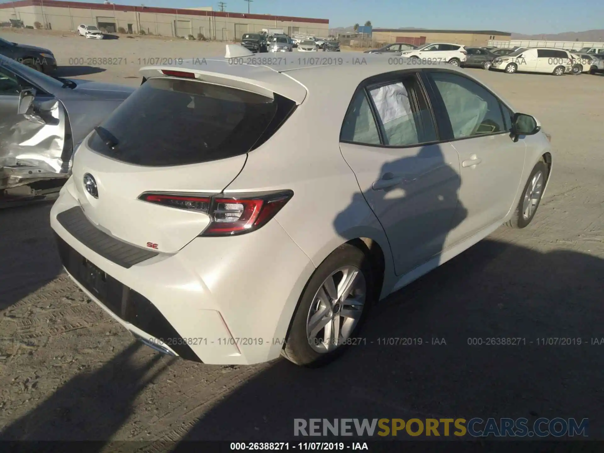 4 Photograph of a damaged car JTNK4RBE1K3005991 TOYOTA COROLLA 2019