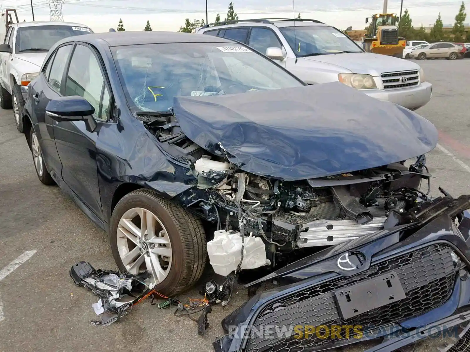 1 Photograph of a damaged car JTNK4RBE1K3006767 TOYOTA COROLLA 2019