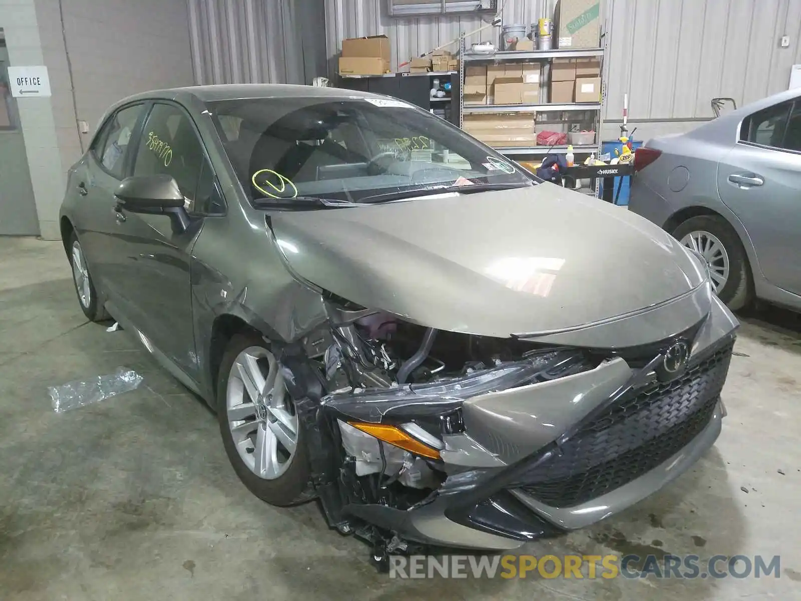 1 Photograph of a damaged car JTNK4RBE1K3006784 TOYOTA COROLLA 2019