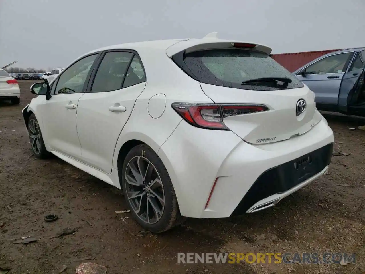 3 Photograph of a damaged car JTNK4RBE1K3007112 TOYOTA COROLLA 2019