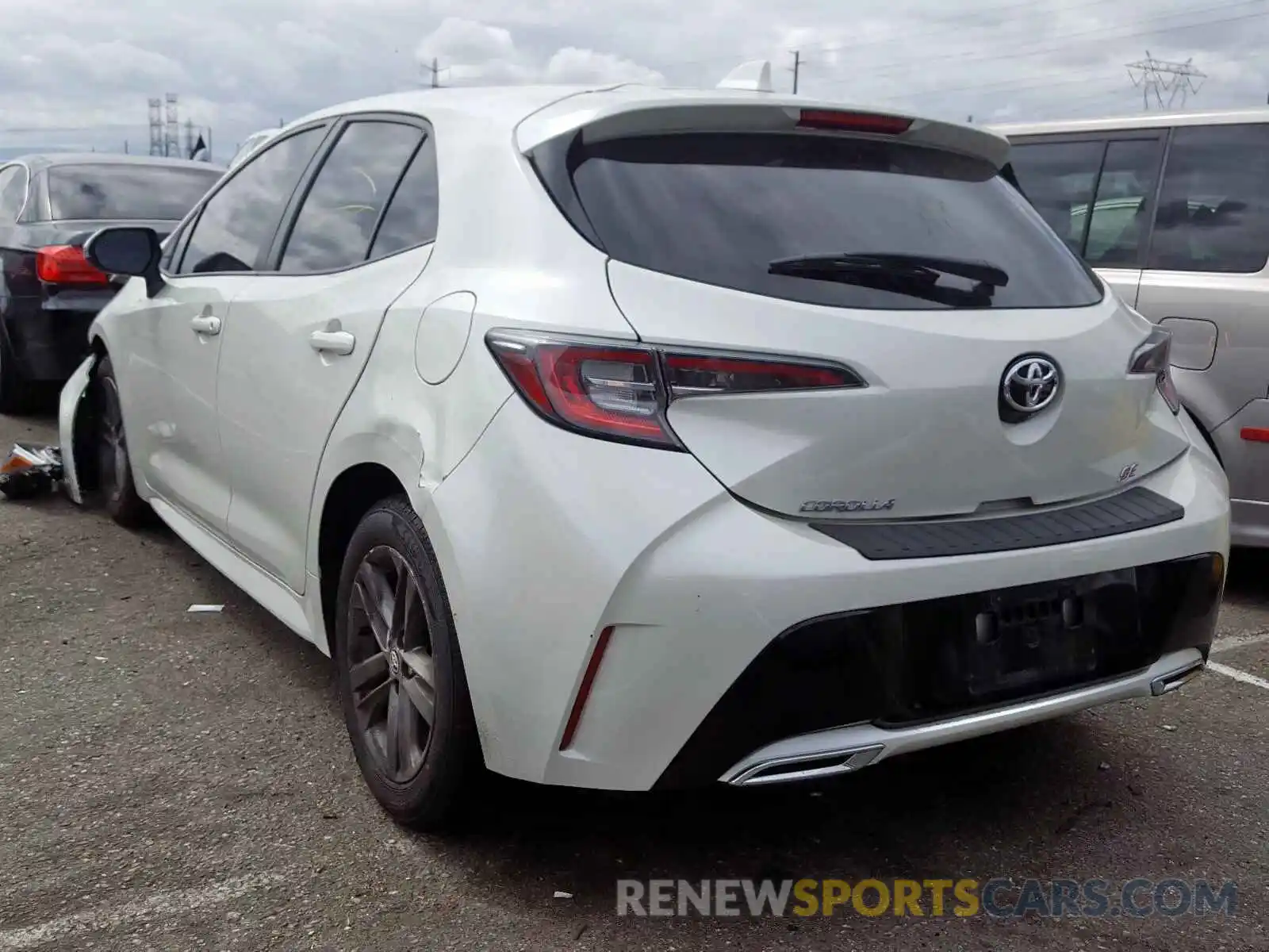 3 Photograph of a damaged car JTNK4RBE1K3008129 TOYOTA COROLLA 2019