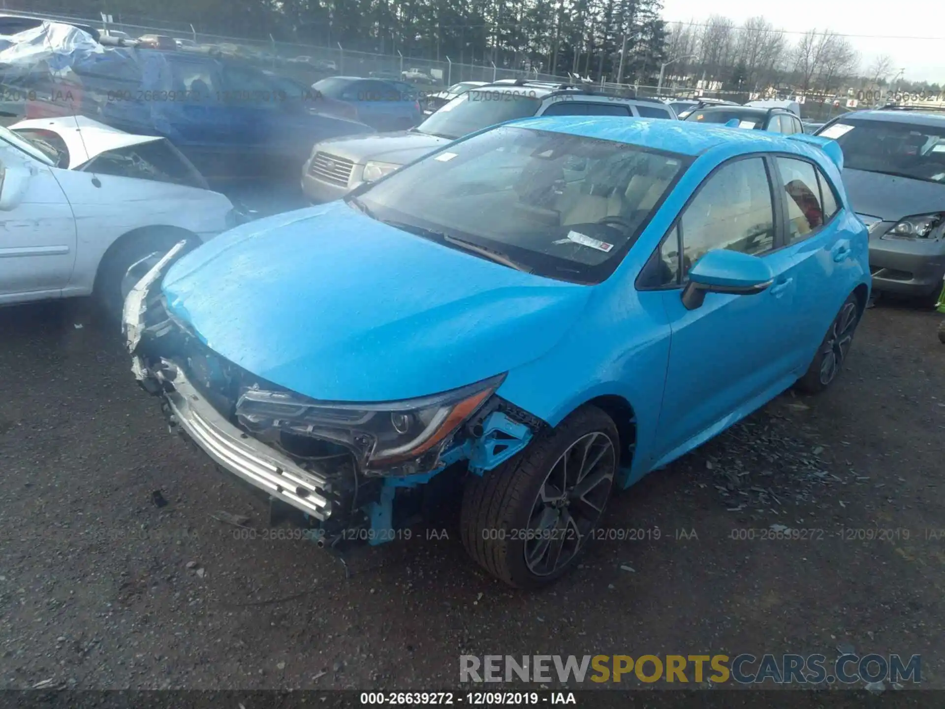 2 Photograph of a damaged car JTNK4RBE1K3010480 TOYOTA COROLLA 2019