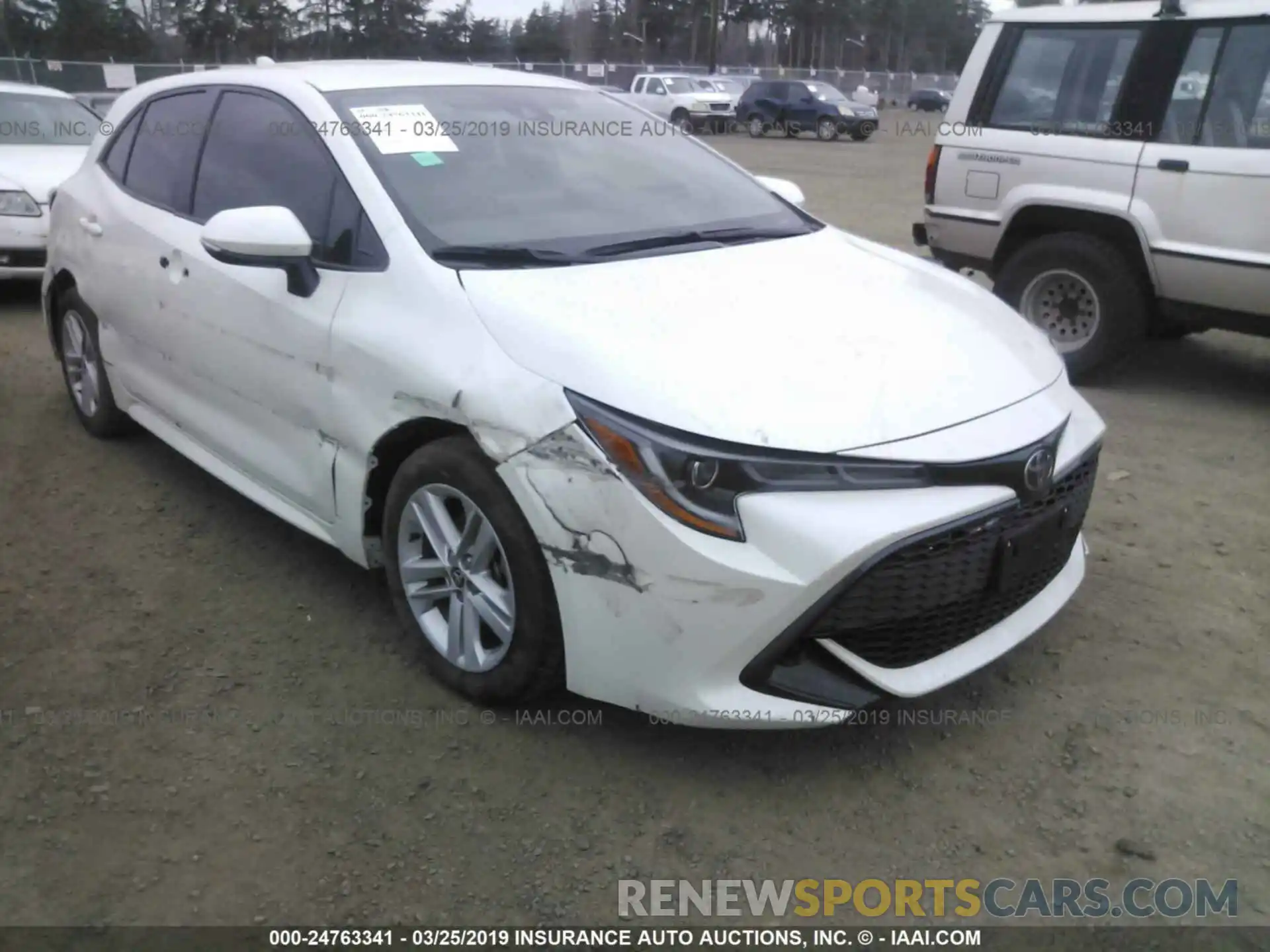 1 Photograph of a damaged car JTNK4RBE1K3010639 TOYOTA COROLLA 2019