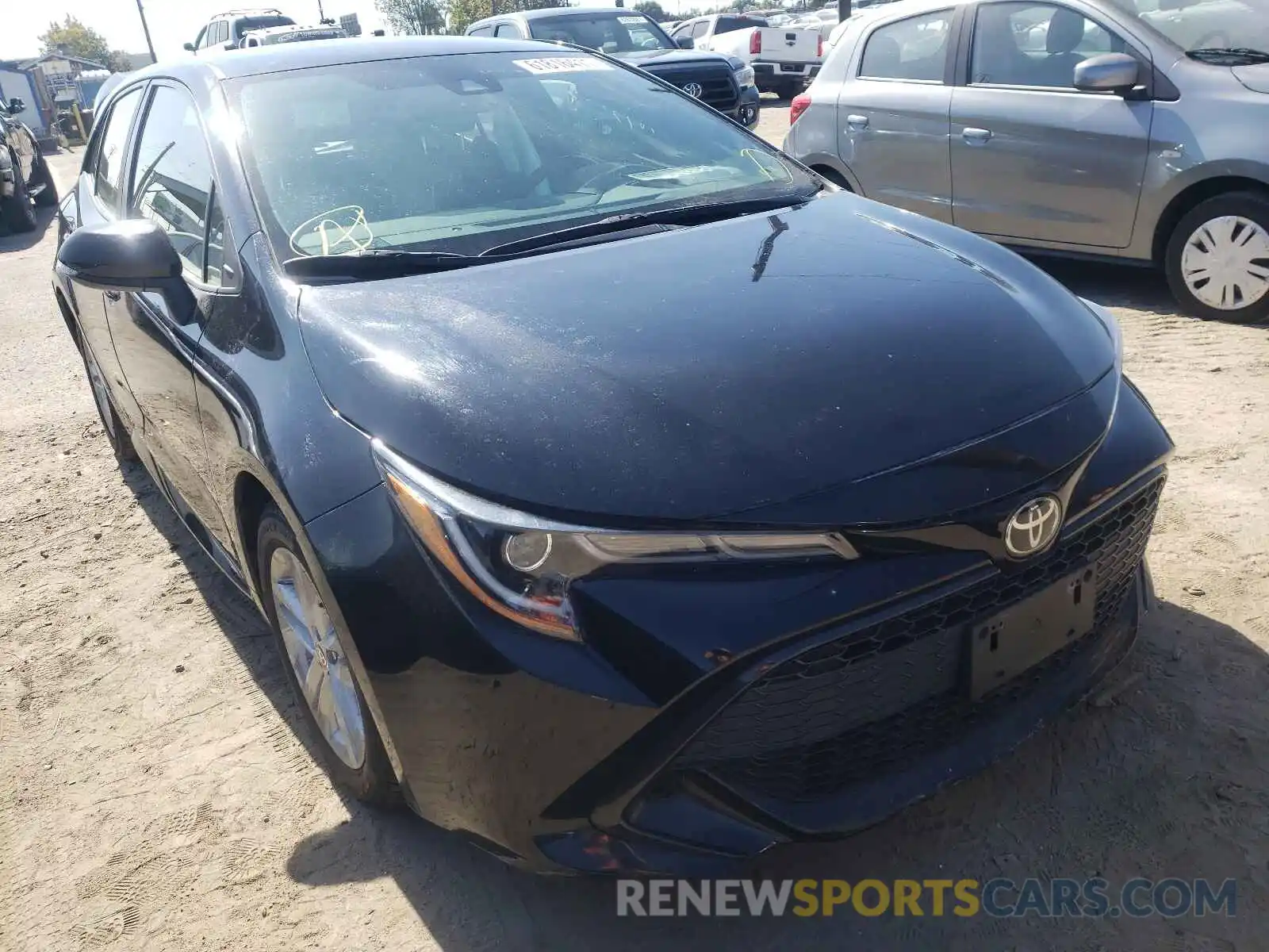 1 Photograph of a damaged car JTNK4RBE1K3010690 TOYOTA COROLLA 2019