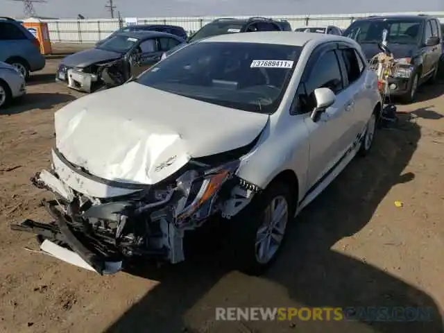 2 Photograph of a damaged car JTNK4RBE1K3013573 TOYOTA COROLLA 2019