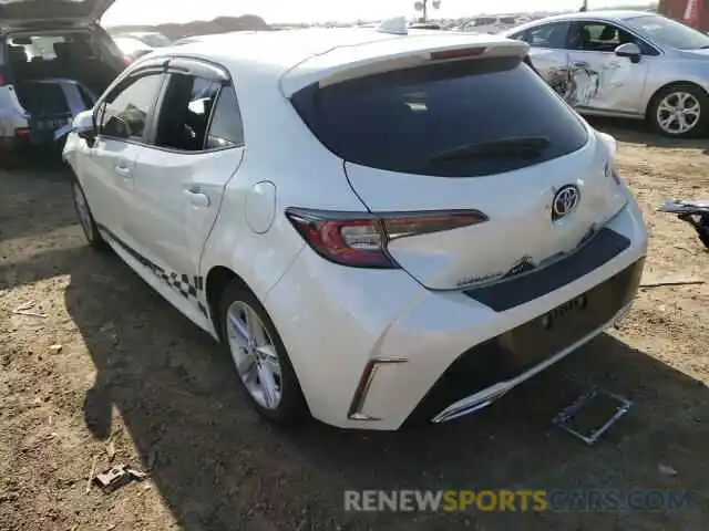 3 Photograph of a damaged car JTNK4RBE1K3013573 TOYOTA COROLLA 2019