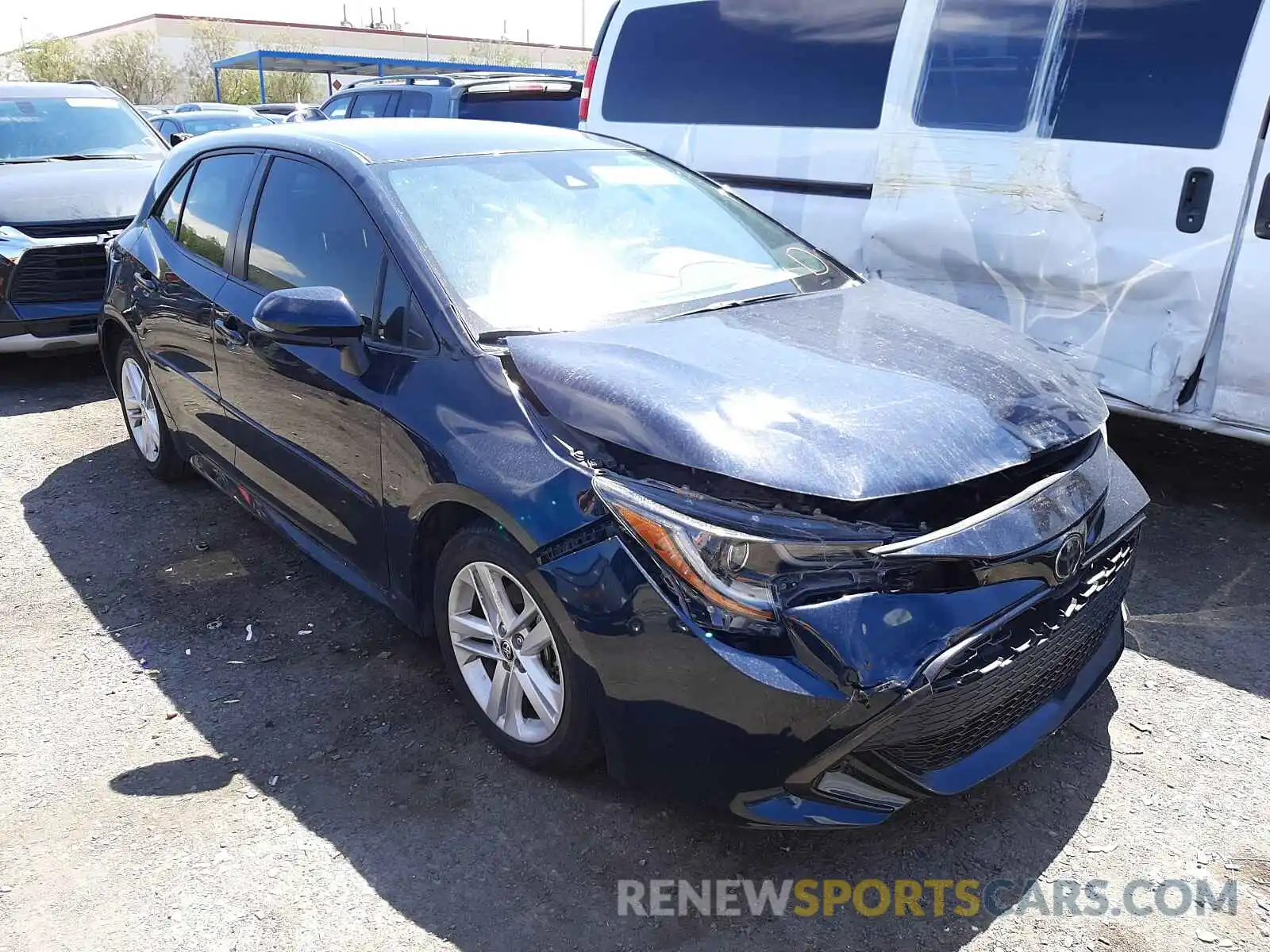 1 Photograph of a damaged car JTNK4RBE1K3015193 TOYOTA COROLLA 2019