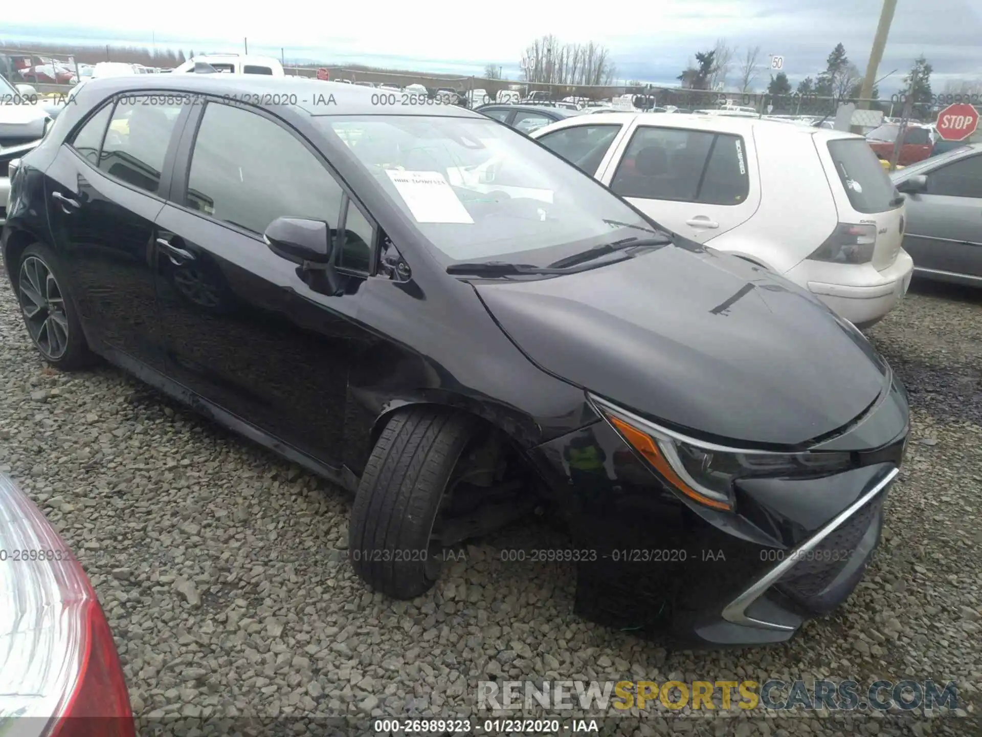 1 Photograph of a damaged car JTNK4RBE1K3015498 TOYOTA COROLLA 2019