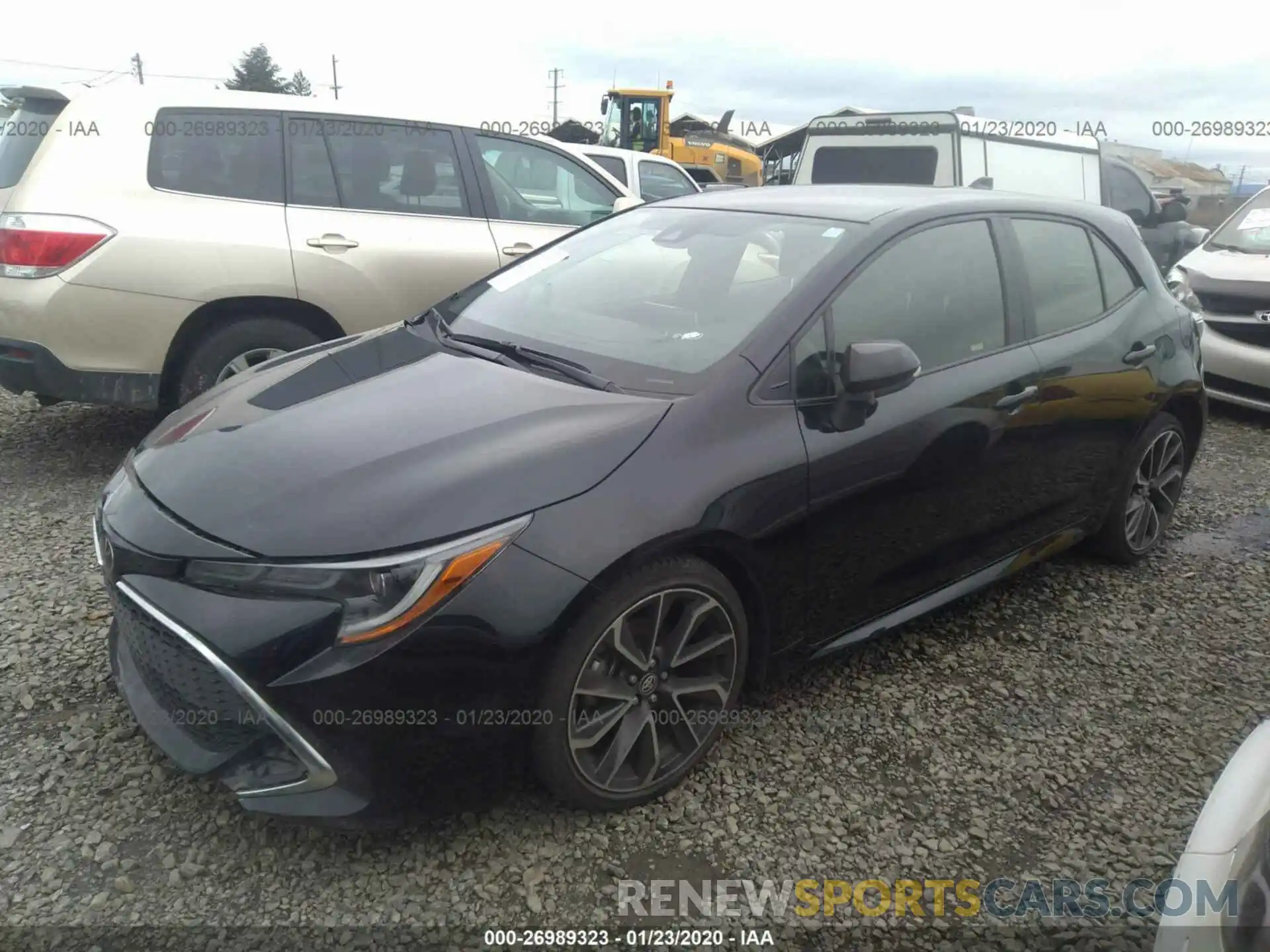 2 Photograph of a damaged car JTNK4RBE1K3015498 TOYOTA COROLLA 2019