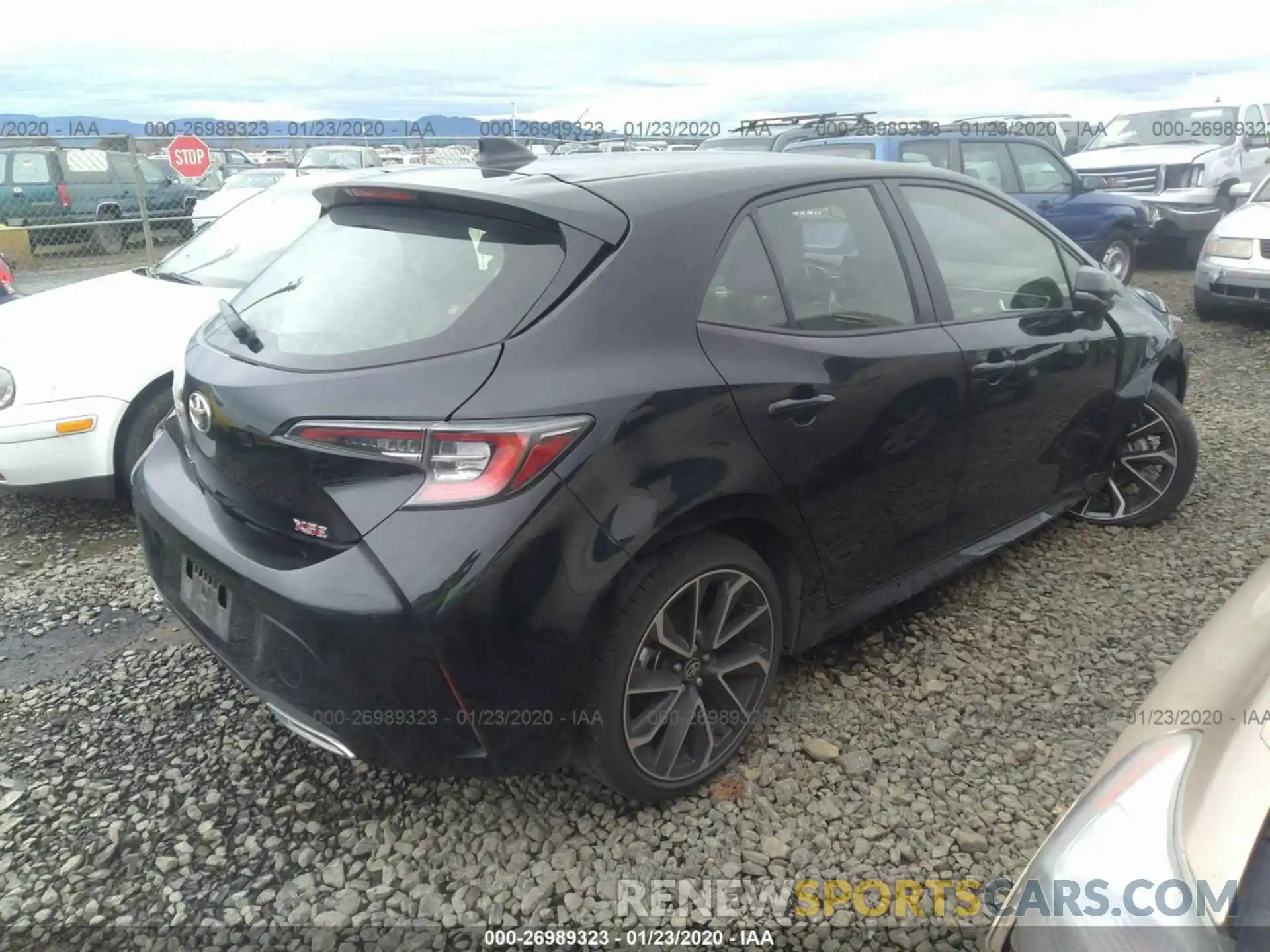 4 Photograph of a damaged car JTNK4RBE1K3015498 TOYOTA COROLLA 2019