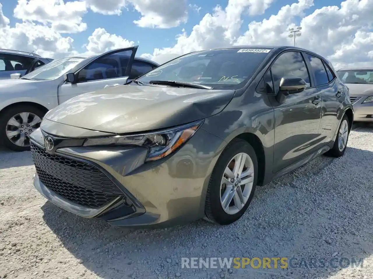 2 Photograph of a damaged car JTNK4RBE1K3015551 TOYOTA COROLLA 2019