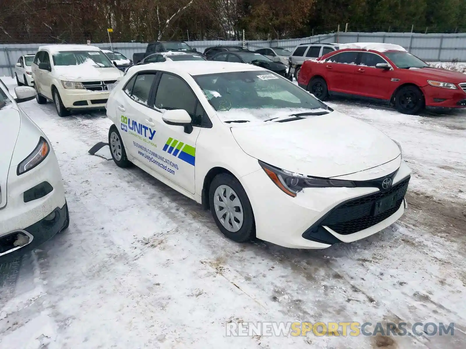 1 Photograph of a damaged car JTNK4RBE1K3015808 TOYOTA COROLLA 2019