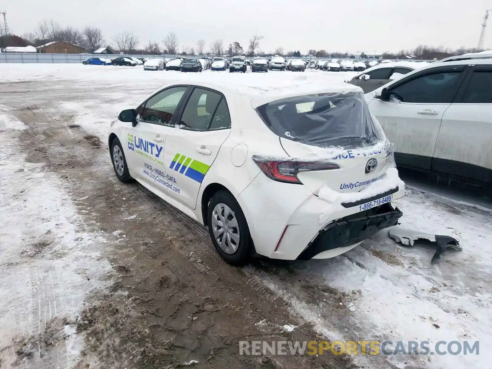 3 Photograph of a damaged car JTNK4RBE1K3015808 TOYOTA COROLLA 2019