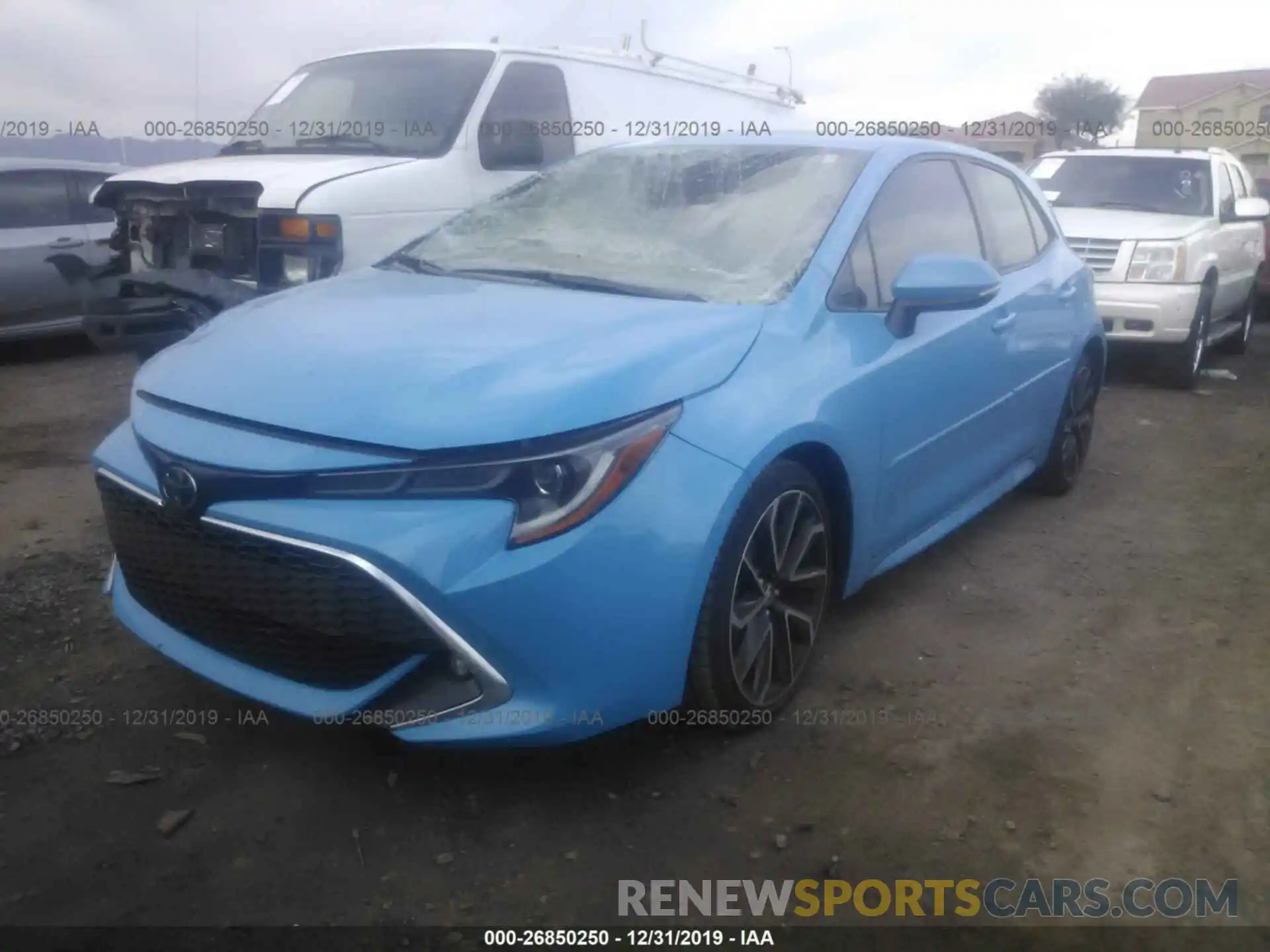 2 Photograph of a damaged car JTNK4RBE1K3015940 TOYOTA COROLLA 2019