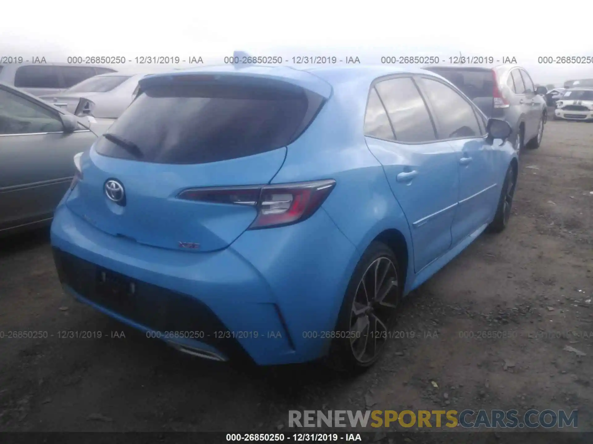 4 Фотография поврежденного автомобиля JTNK4RBE1K3015940 TOYOTA COROLLA 2019