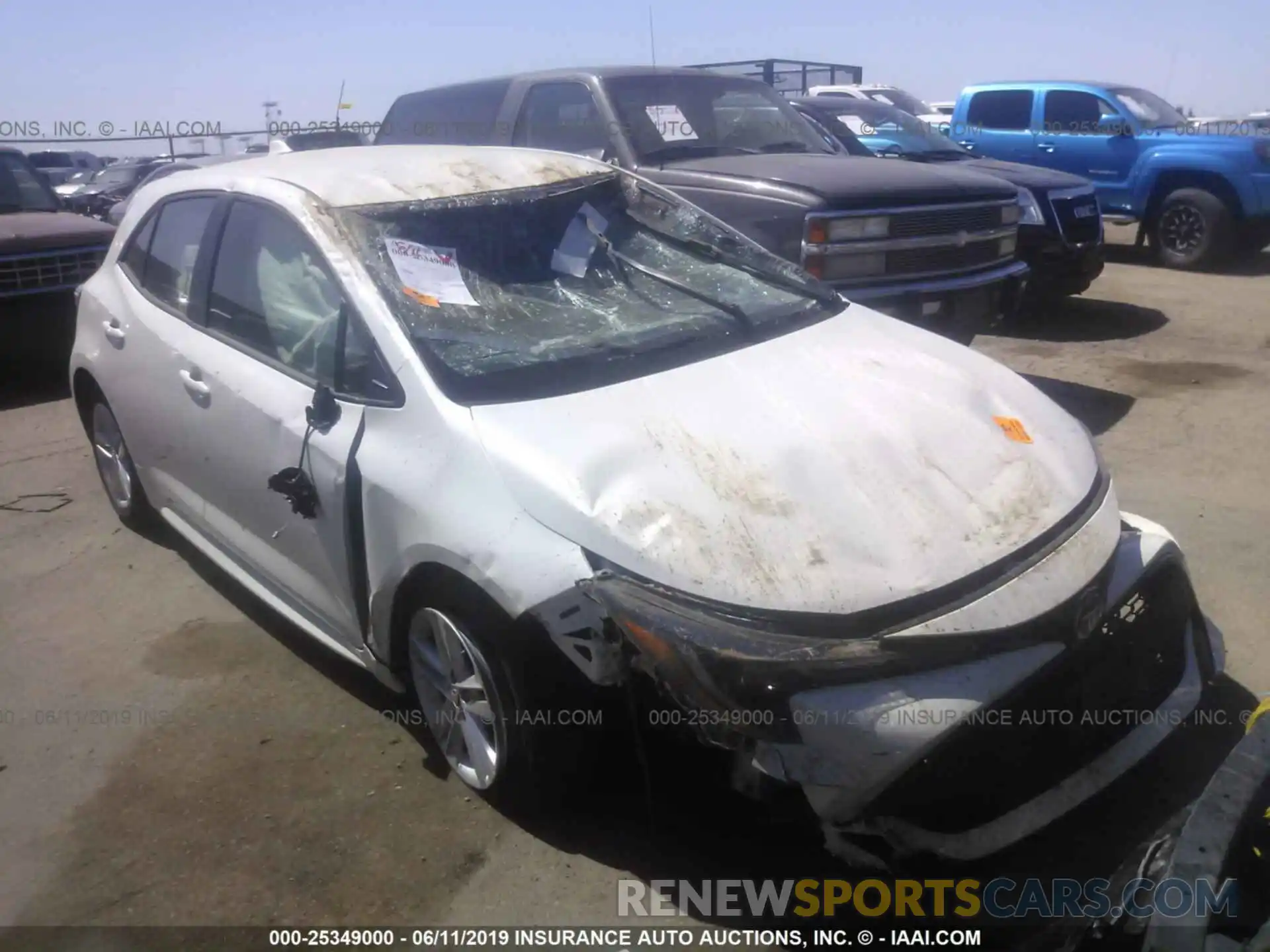 1 Photograph of a damaged car JTNK4RBE1K3017171 TOYOTA COROLLA 2019