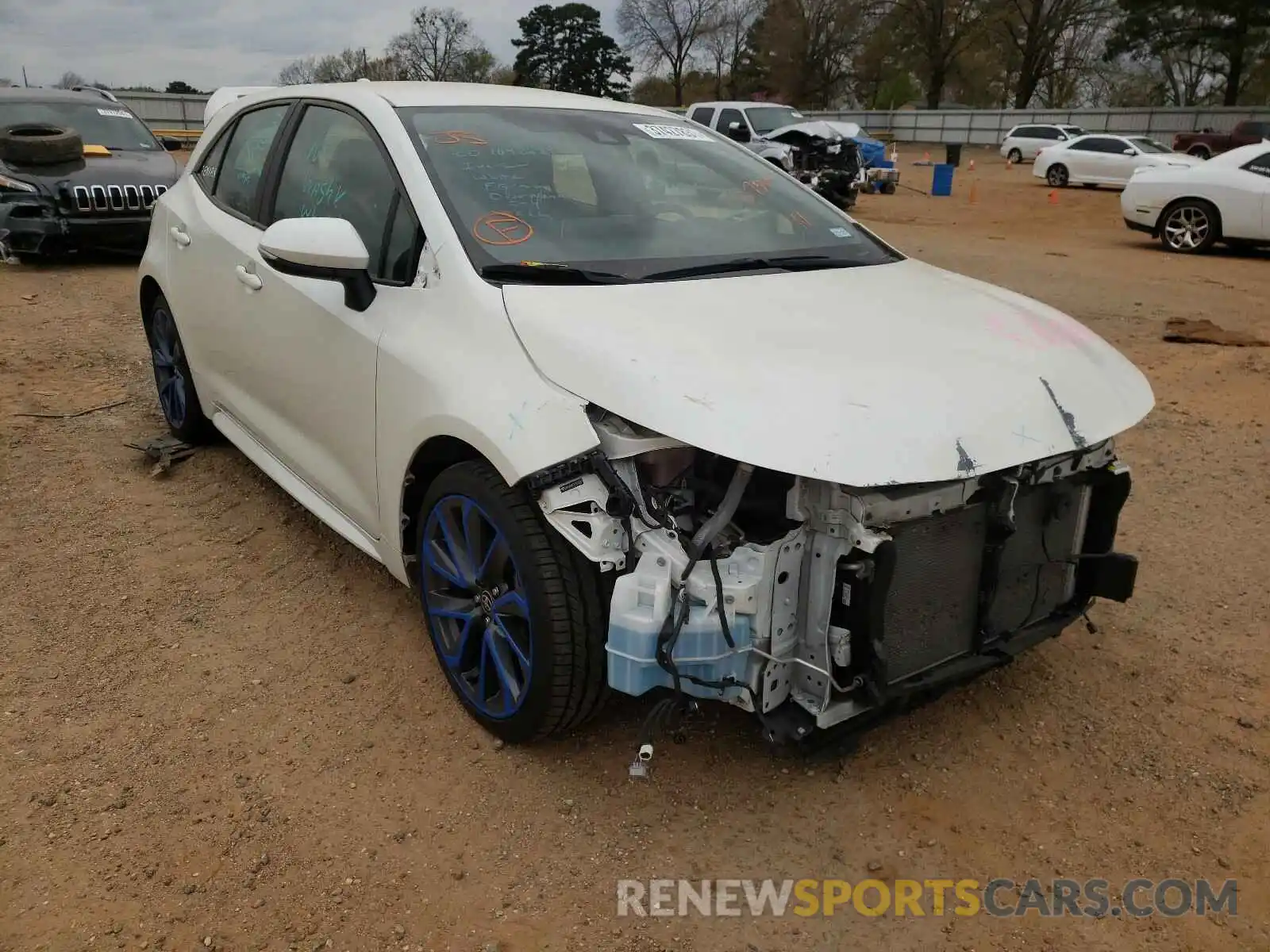 1 Photograph of a damaged car JTNK4RBE1K3017560 TOYOTA COROLLA 2019