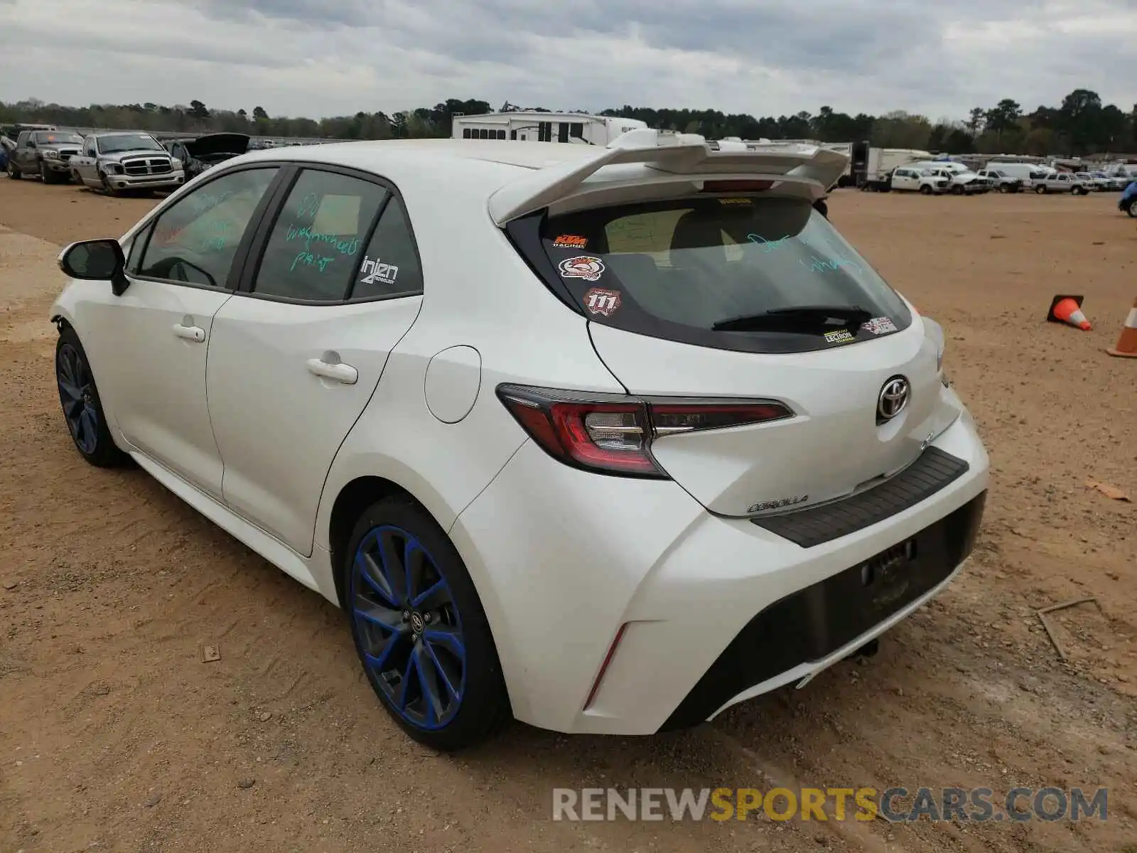 3 Photograph of a damaged car JTNK4RBE1K3017560 TOYOTA COROLLA 2019