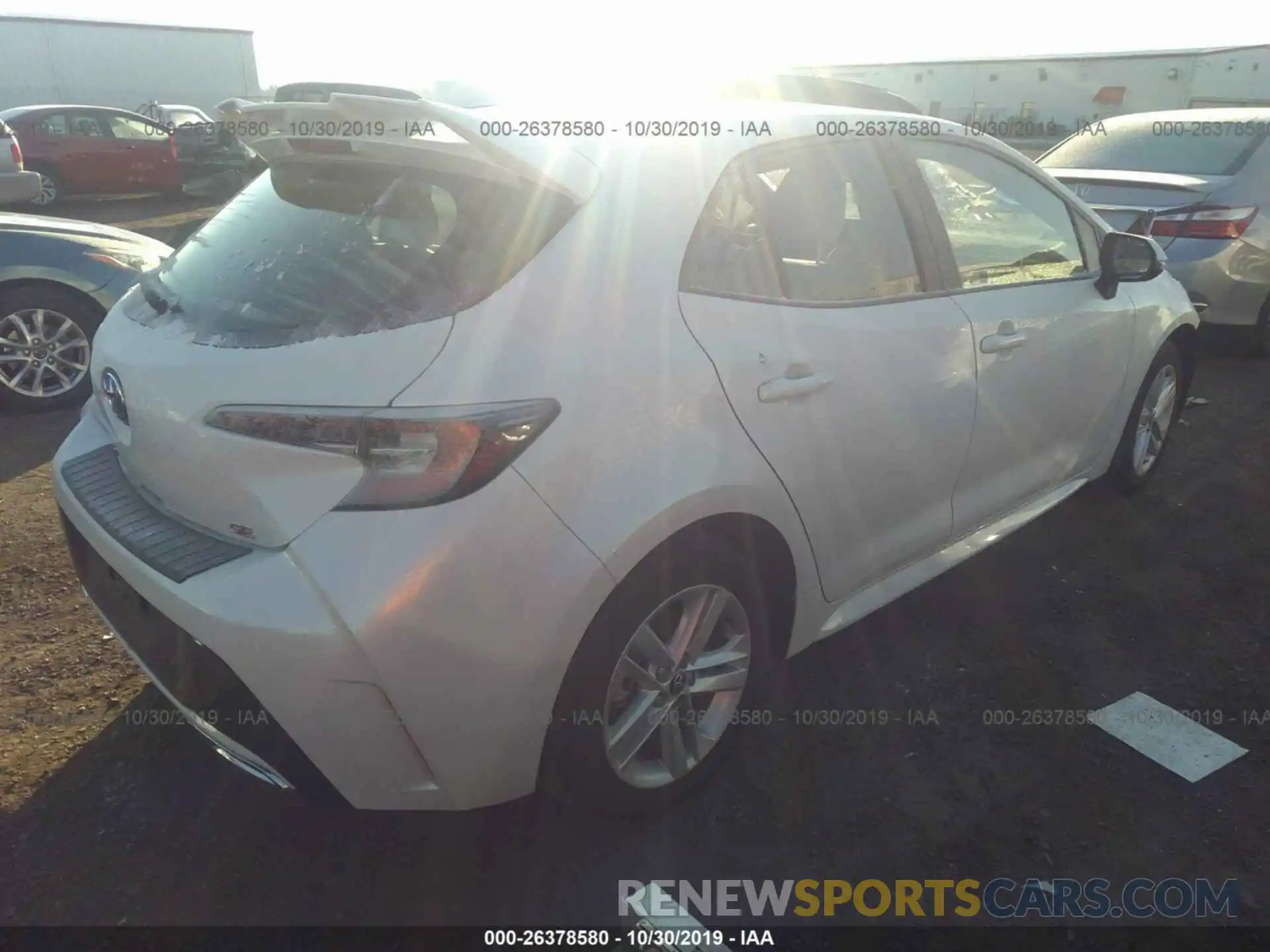 4 Photograph of a damaged car JTNK4RBE1K3018496 TOYOTA COROLLA 2019