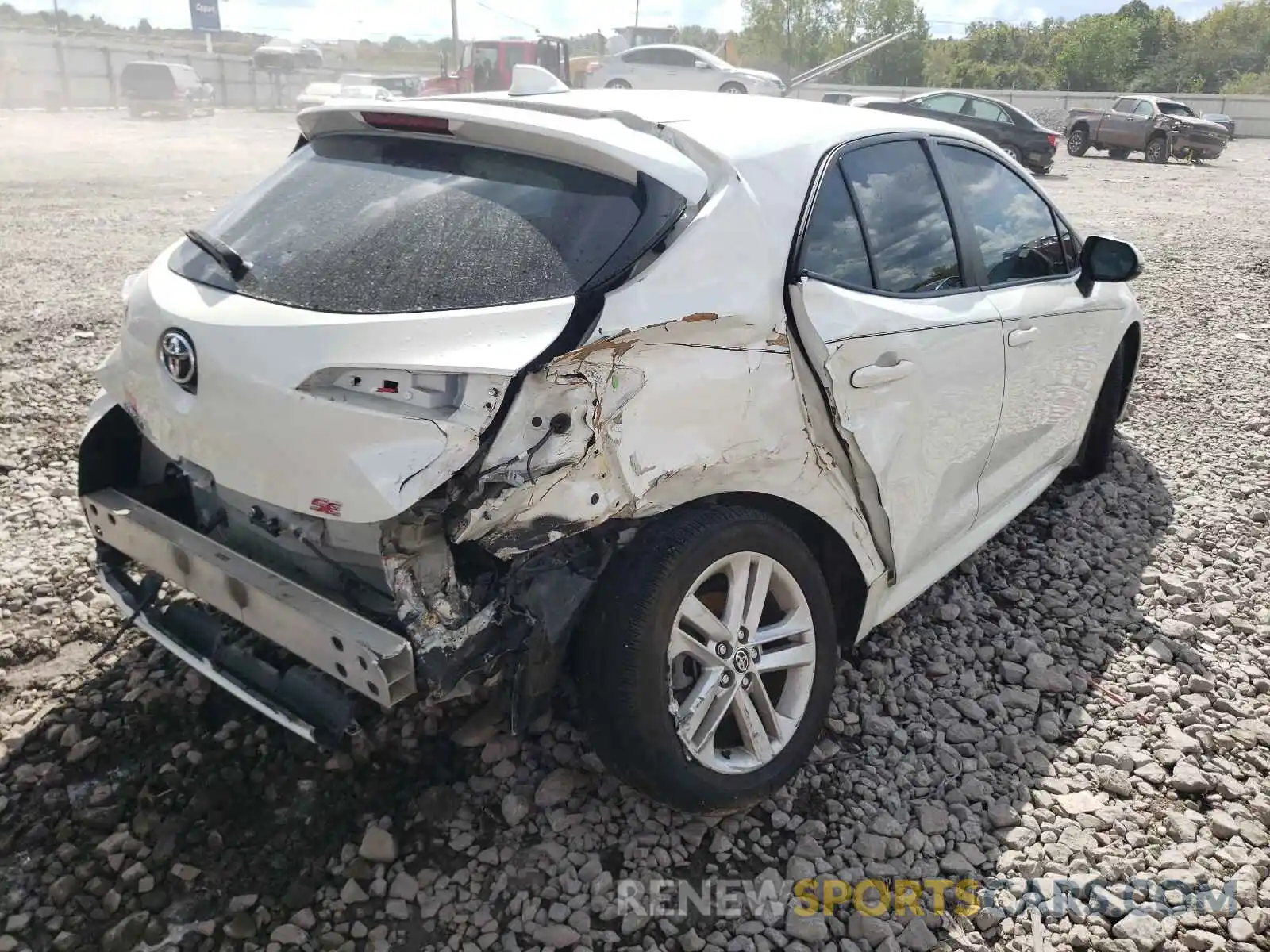 4 Photograph of a damaged car JTNK4RBE1K3020023 TOYOTA COROLLA 2019