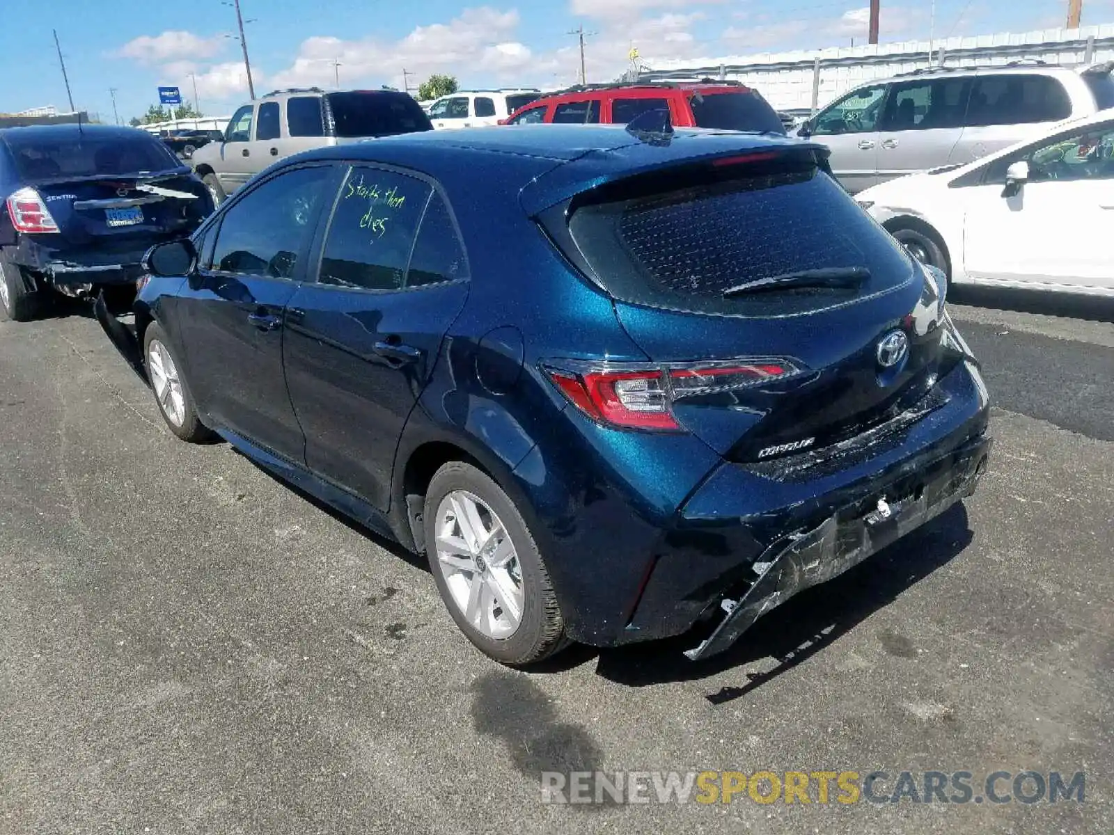 3 Photograph of a damaged car JTNK4RBE1K3020104 TOYOTA COROLLA 2019