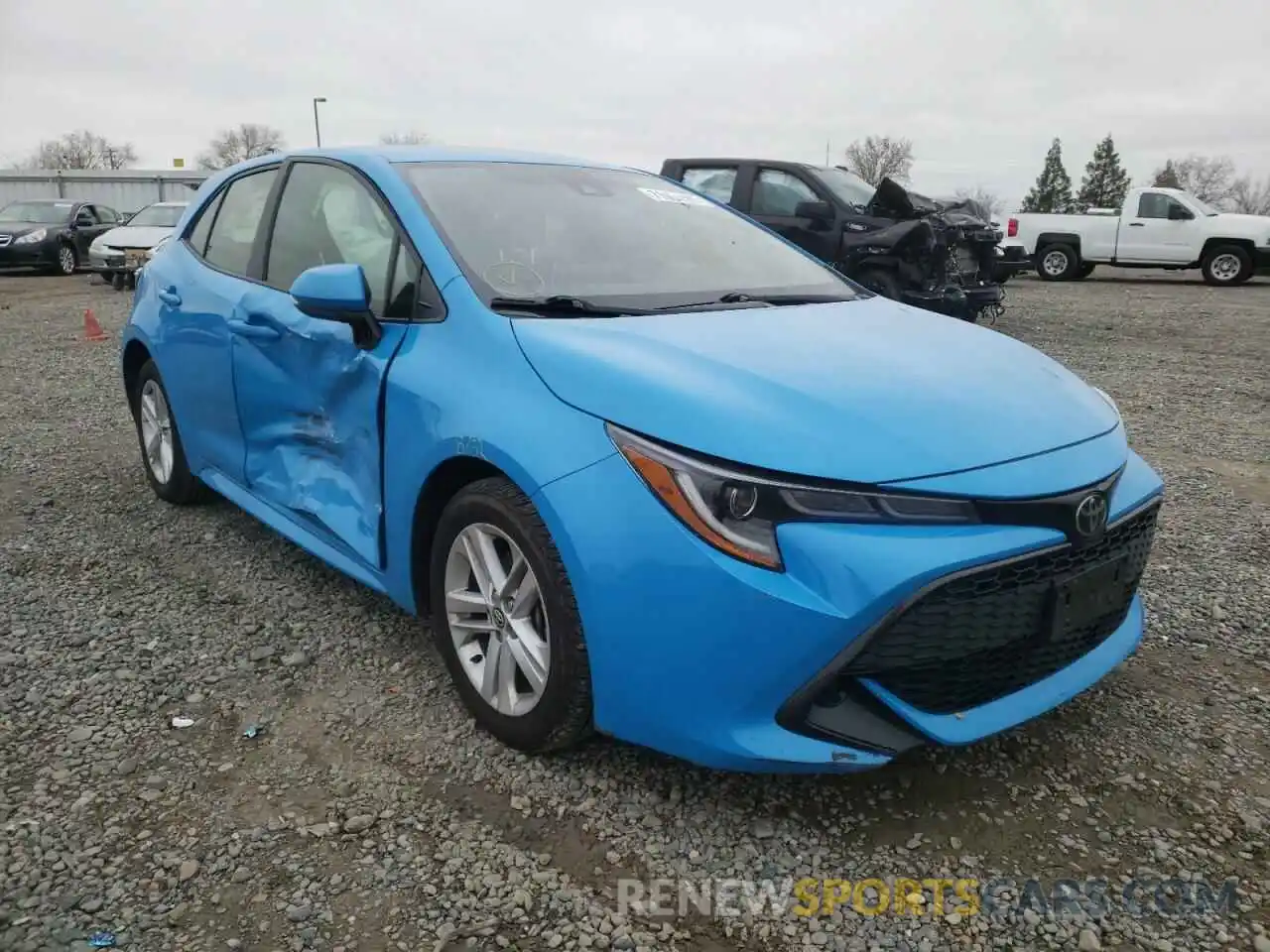 1 Photograph of a damaged car JTNK4RBE1K3020748 TOYOTA COROLLA 2019