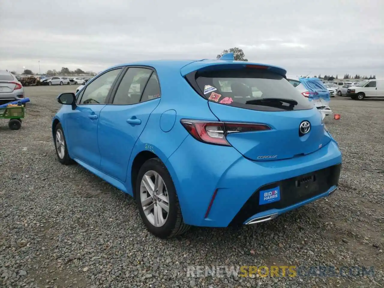 3 Photograph of a damaged car JTNK4RBE1K3020748 TOYOTA COROLLA 2019