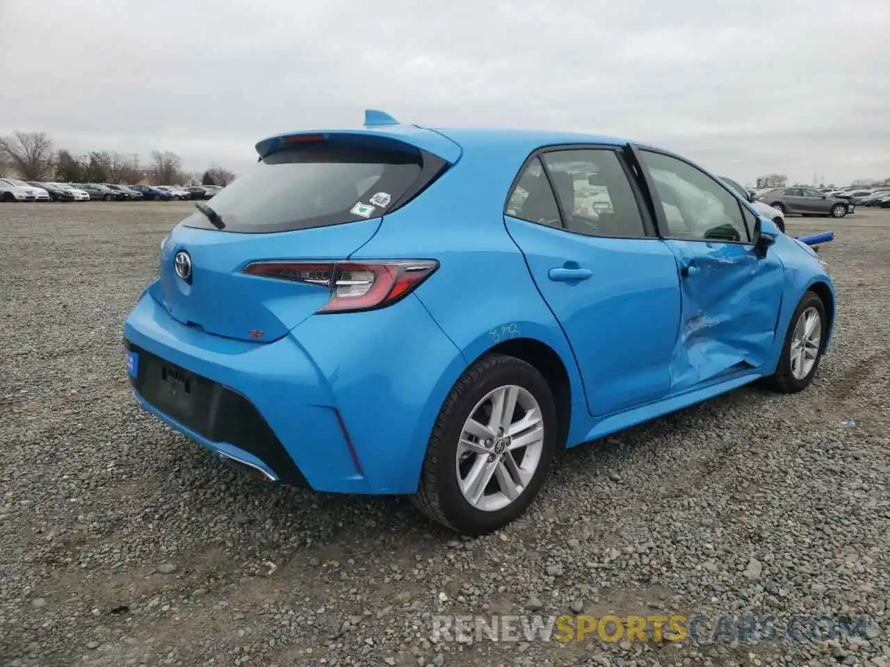 4 Photograph of a damaged car JTNK4RBE1K3020748 TOYOTA COROLLA 2019