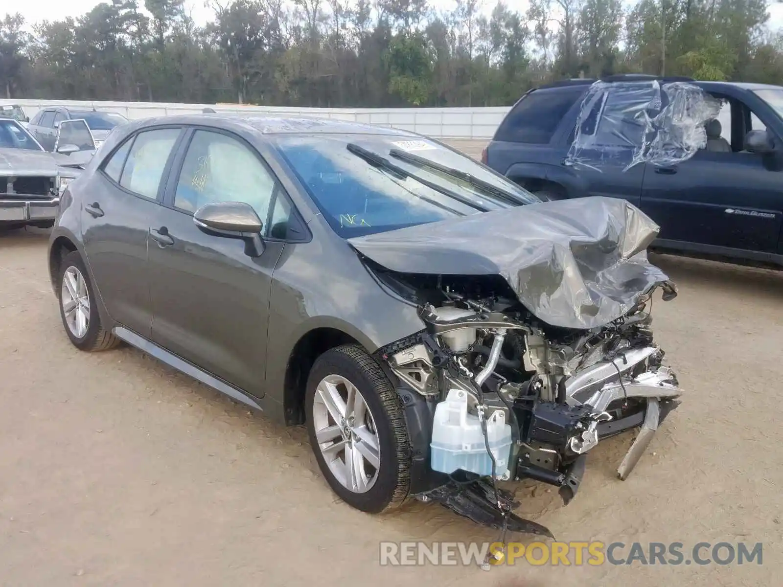 1 Photograph of a damaged car JTNK4RBE1K3021057 TOYOTA COROLLA 2019