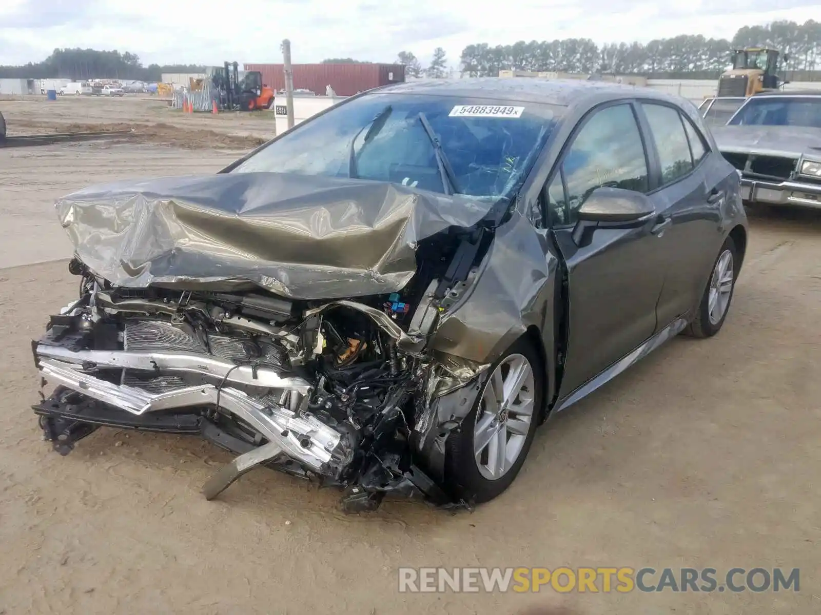 2 Photograph of a damaged car JTNK4RBE1K3021057 TOYOTA COROLLA 2019