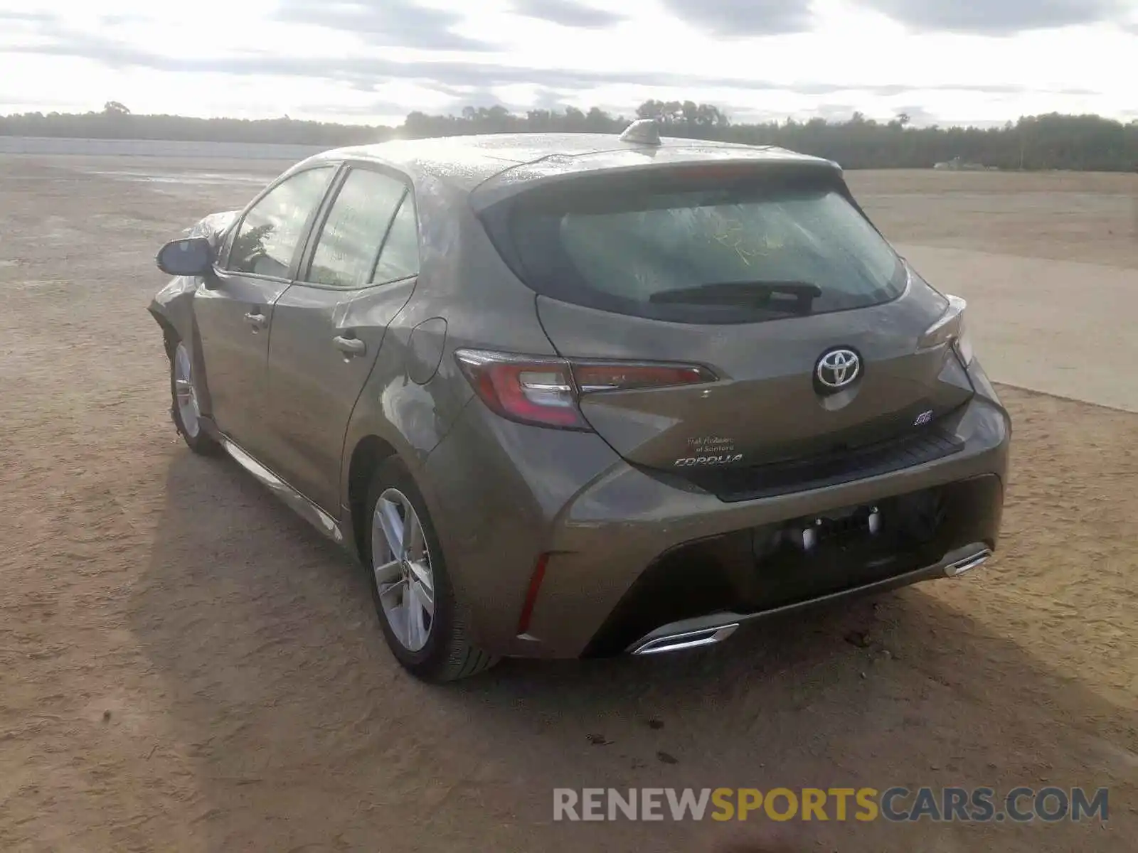 3 Photograph of a damaged car JTNK4RBE1K3021057 TOYOTA COROLLA 2019