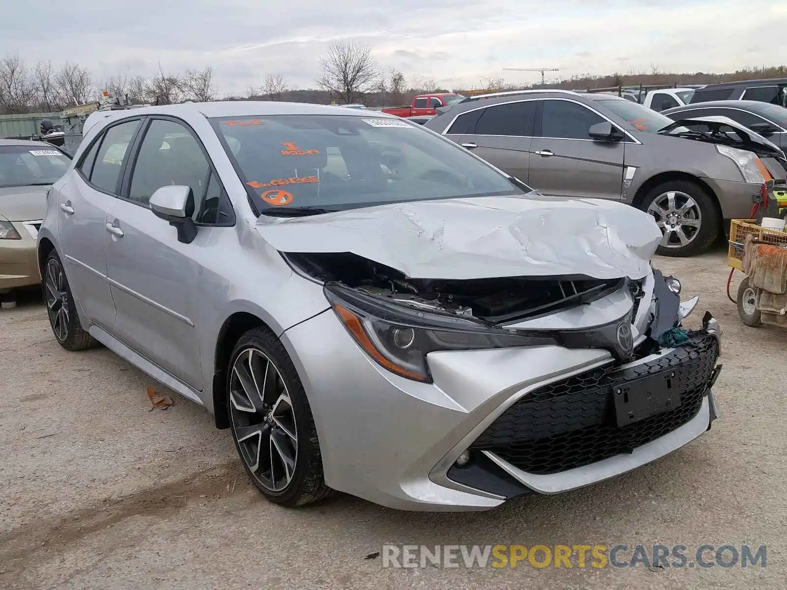 1 Photograph of a damaged car JTNK4RBE1K3021365 TOYOTA COROLLA 2019