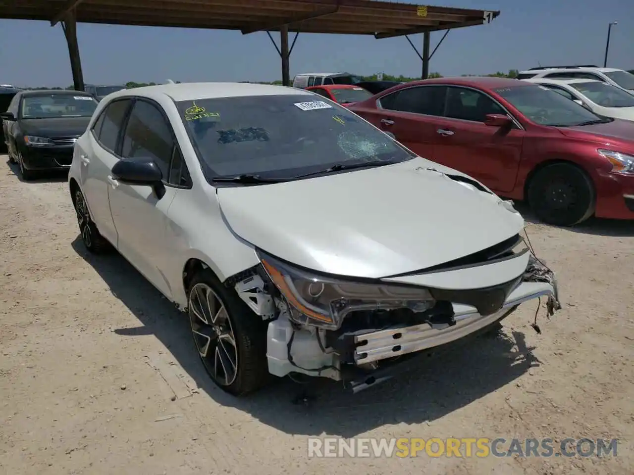 1 Photograph of a damaged car JTNK4RBE1K3021821 TOYOTA COROLLA 2019