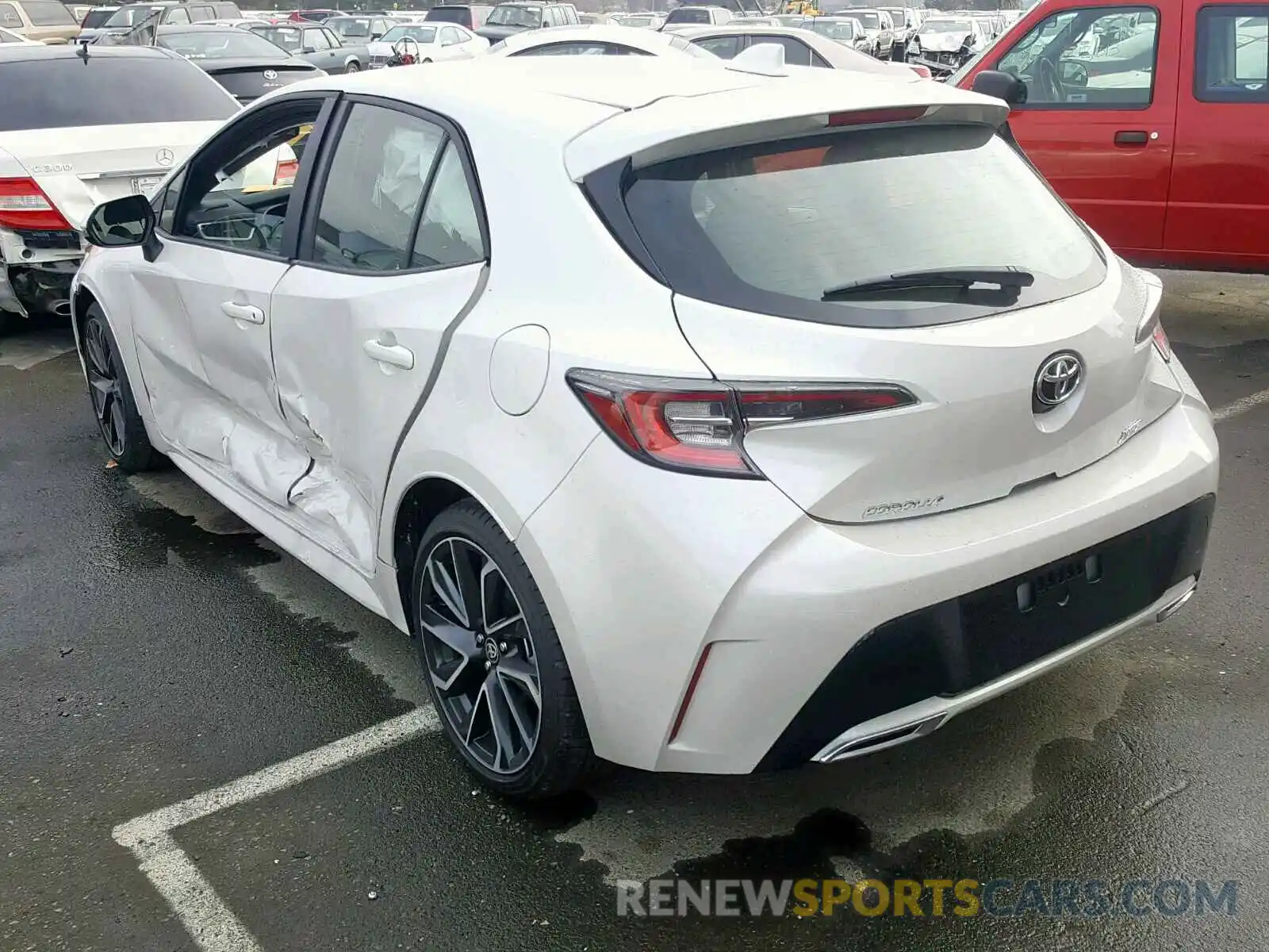 3 Photograph of a damaged car JTNK4RBE1K3022127 TOYOTA COROLLA 2019