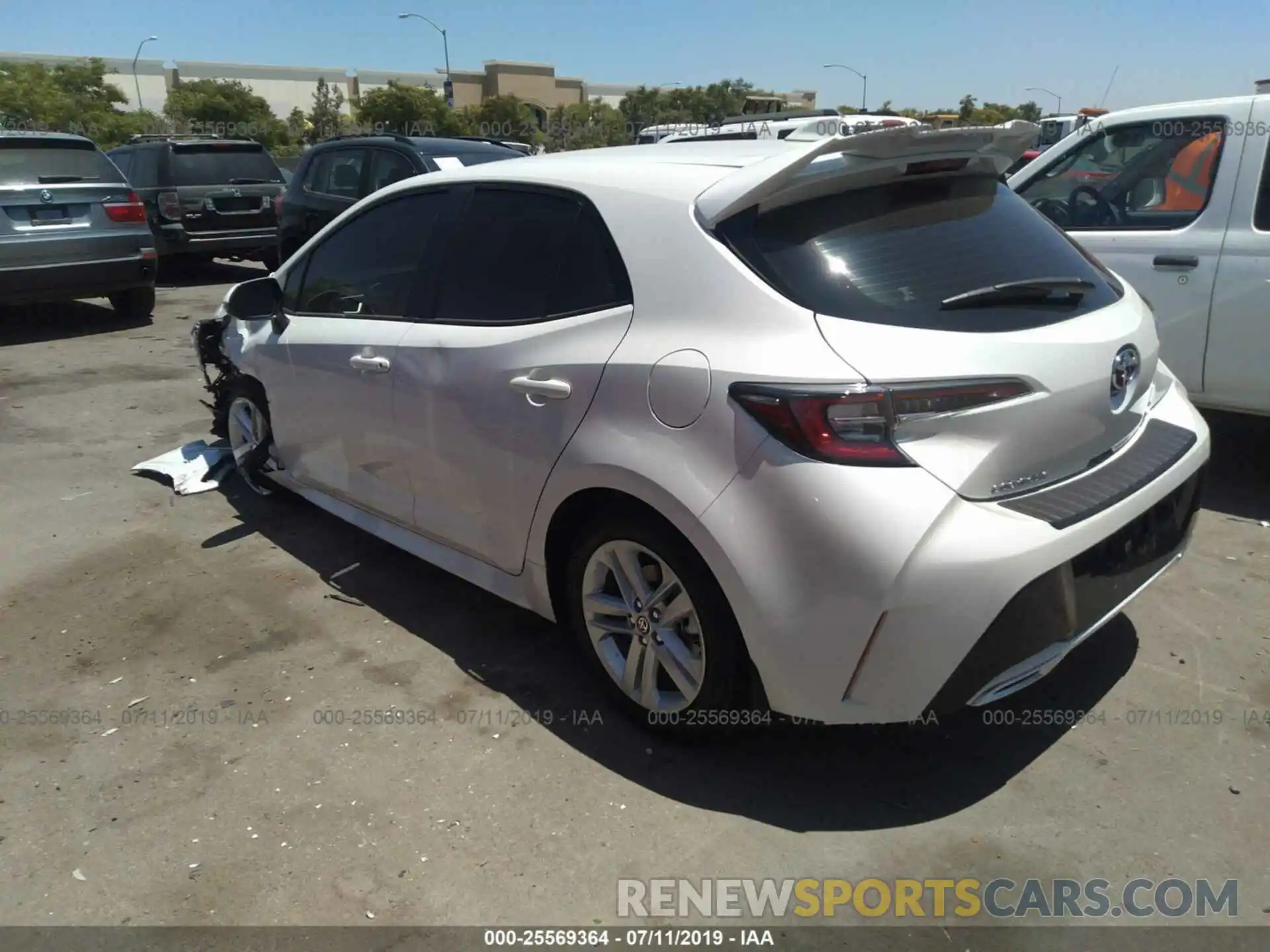 3 Photograph of a damaged car JTNK4RBE1K3023603 TOYOTA COROLLA 2019