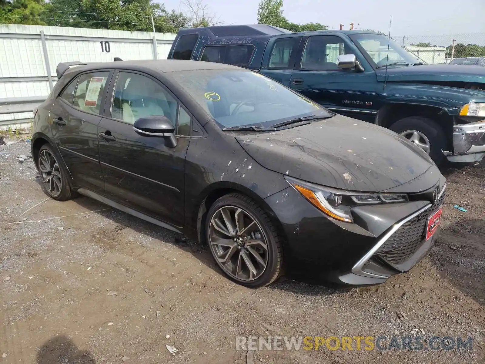 1 Photograph of a damaged car JTNK4RBE1K3025206 TOYOTA COROLLA 2019