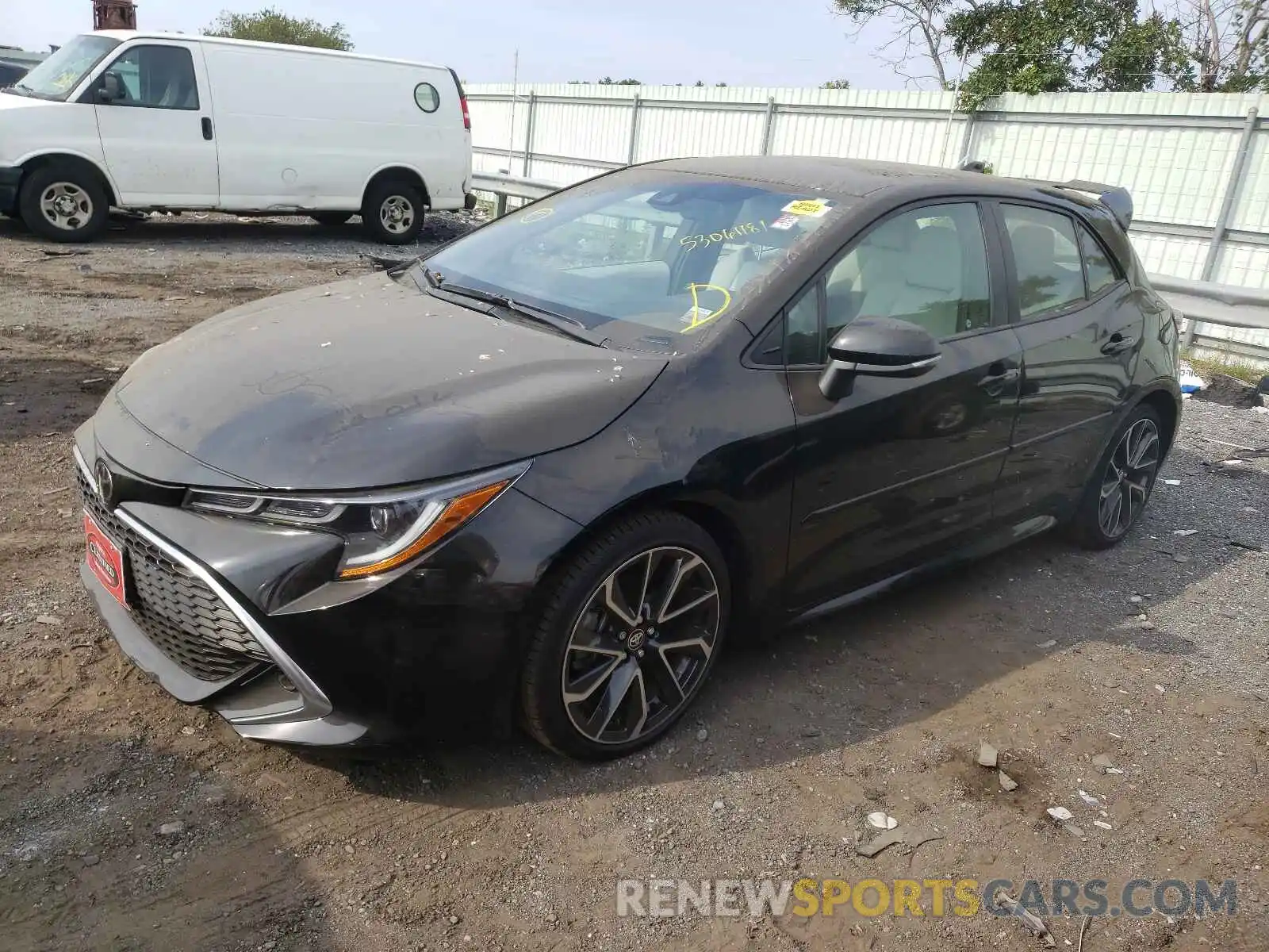 2 Photograph of a damaged car JTNK4RBE1K3025206 TOYOTA COROLLA 2019