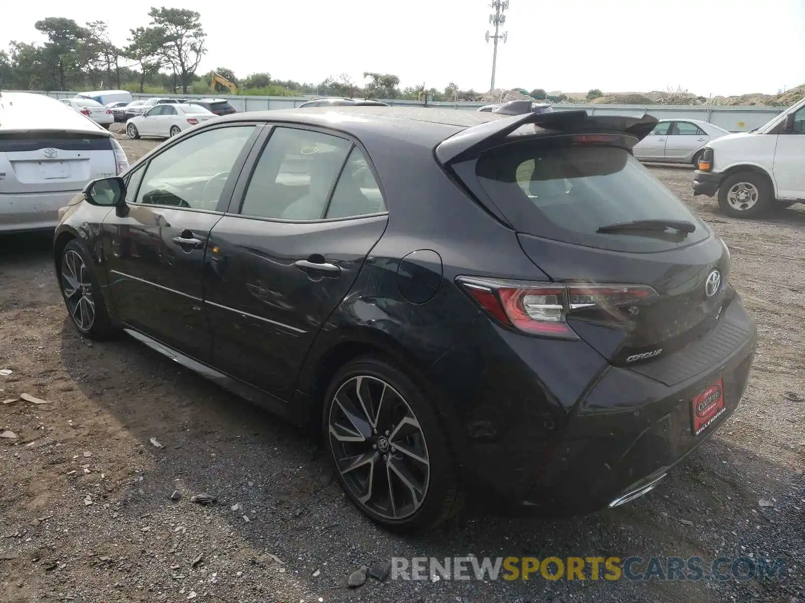 3 Photograph of a damaged car JTNK4RBE1K3025206 TOYOTA COROLLA 2019