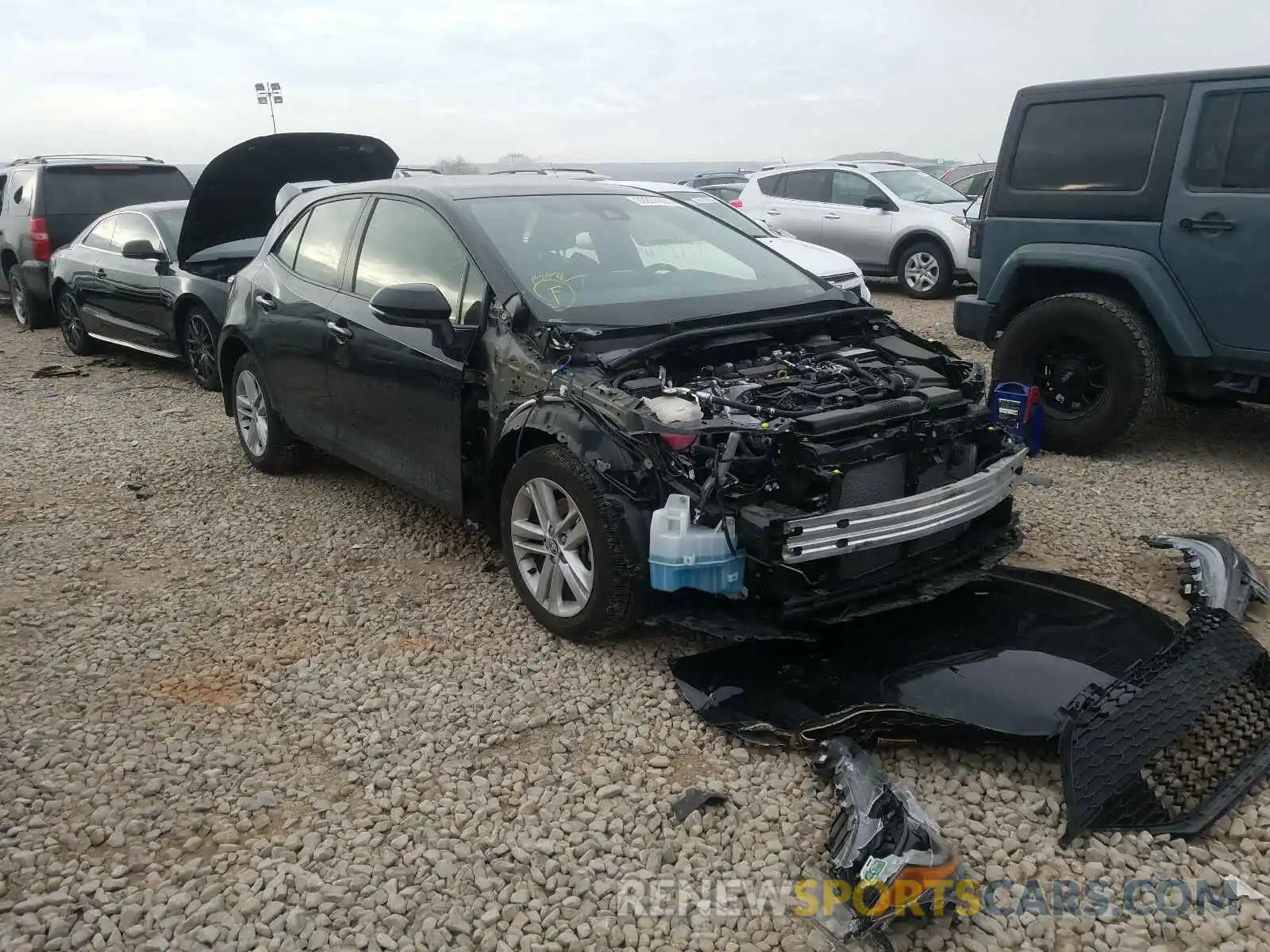 1 Photograph of a damaged car JTNK4RBE1K3026646 TOYOTA COROLLA 2019